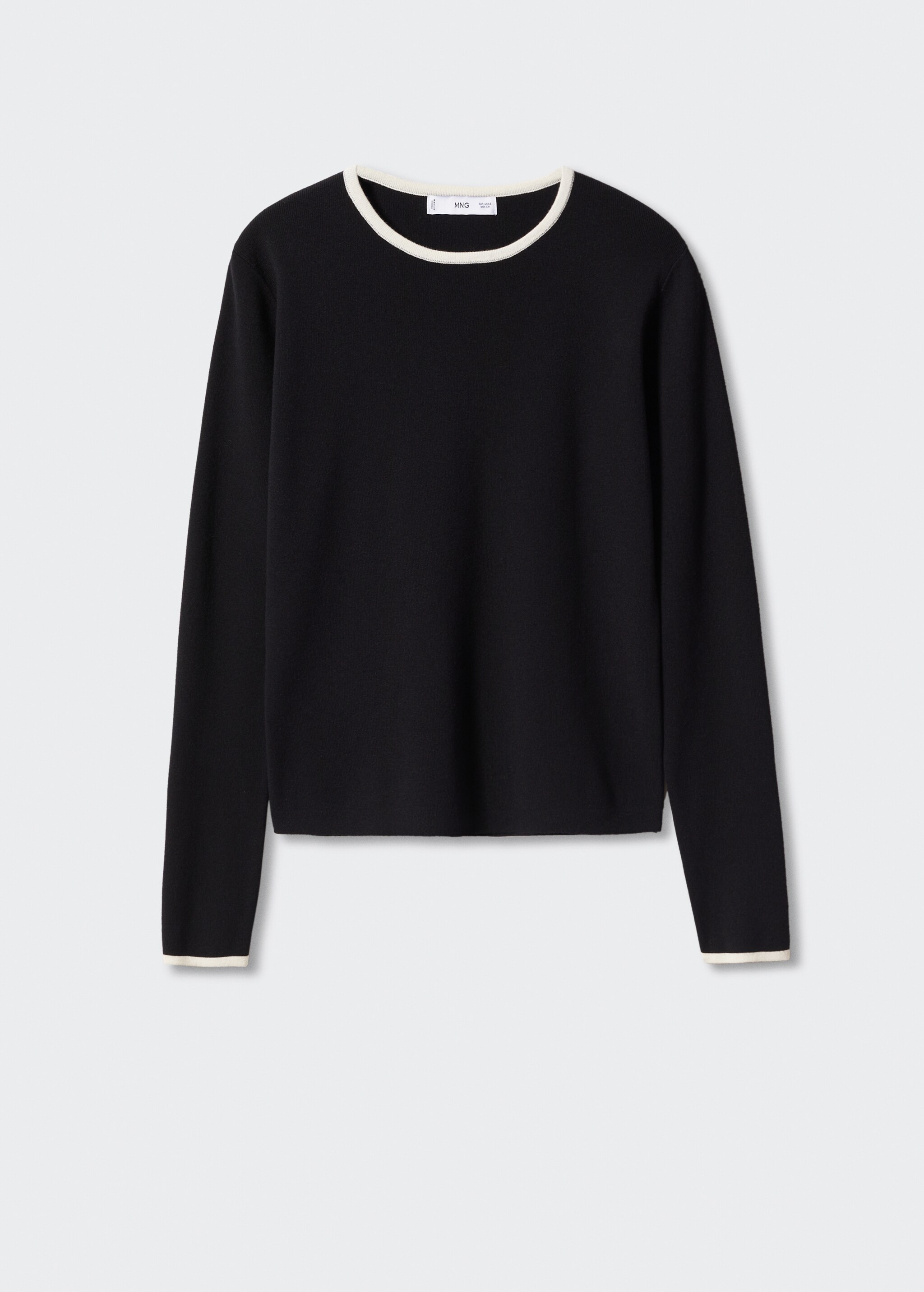 Contrast trim sweater - Article without model