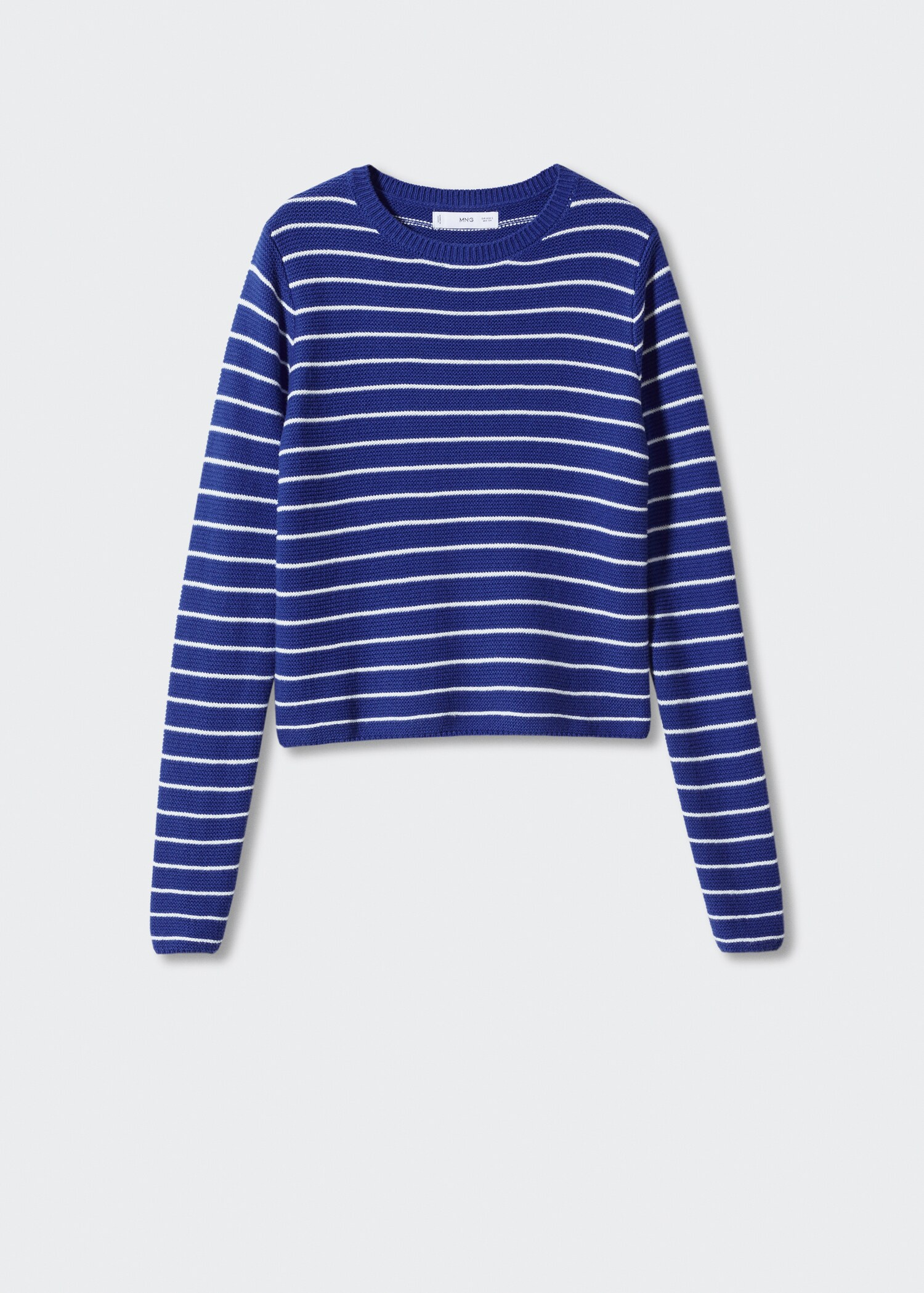 Round-neck striped sweater - Article without model