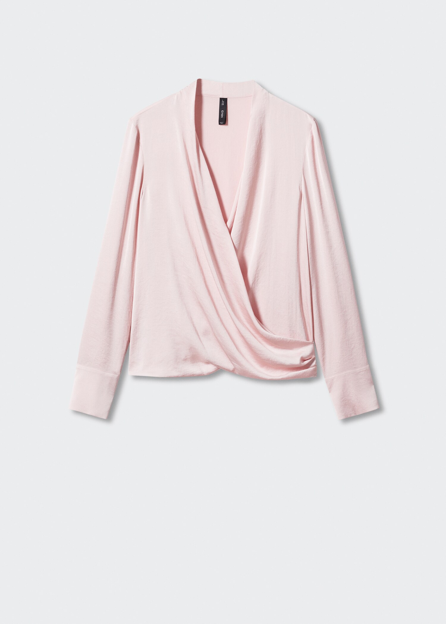 Blusa cruzada satinada - Artículo sin modelo