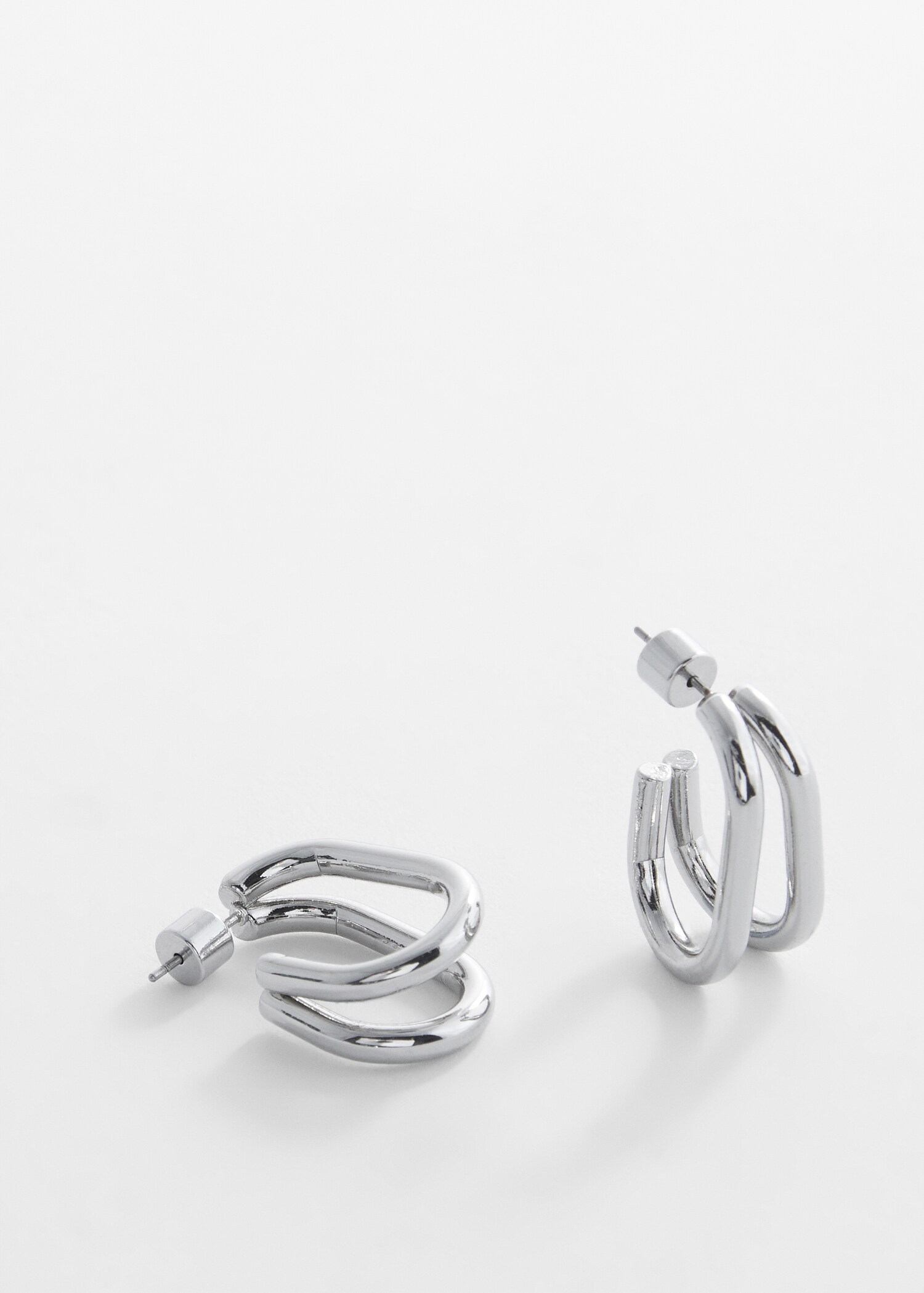 Double hoop earrings - Details of the article 1