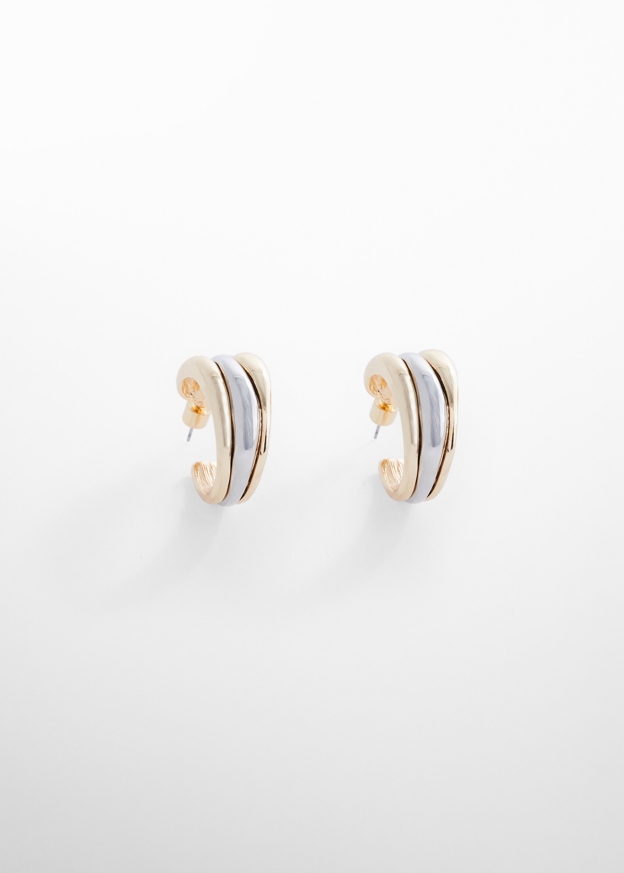 Two-tone earrings - Article without model