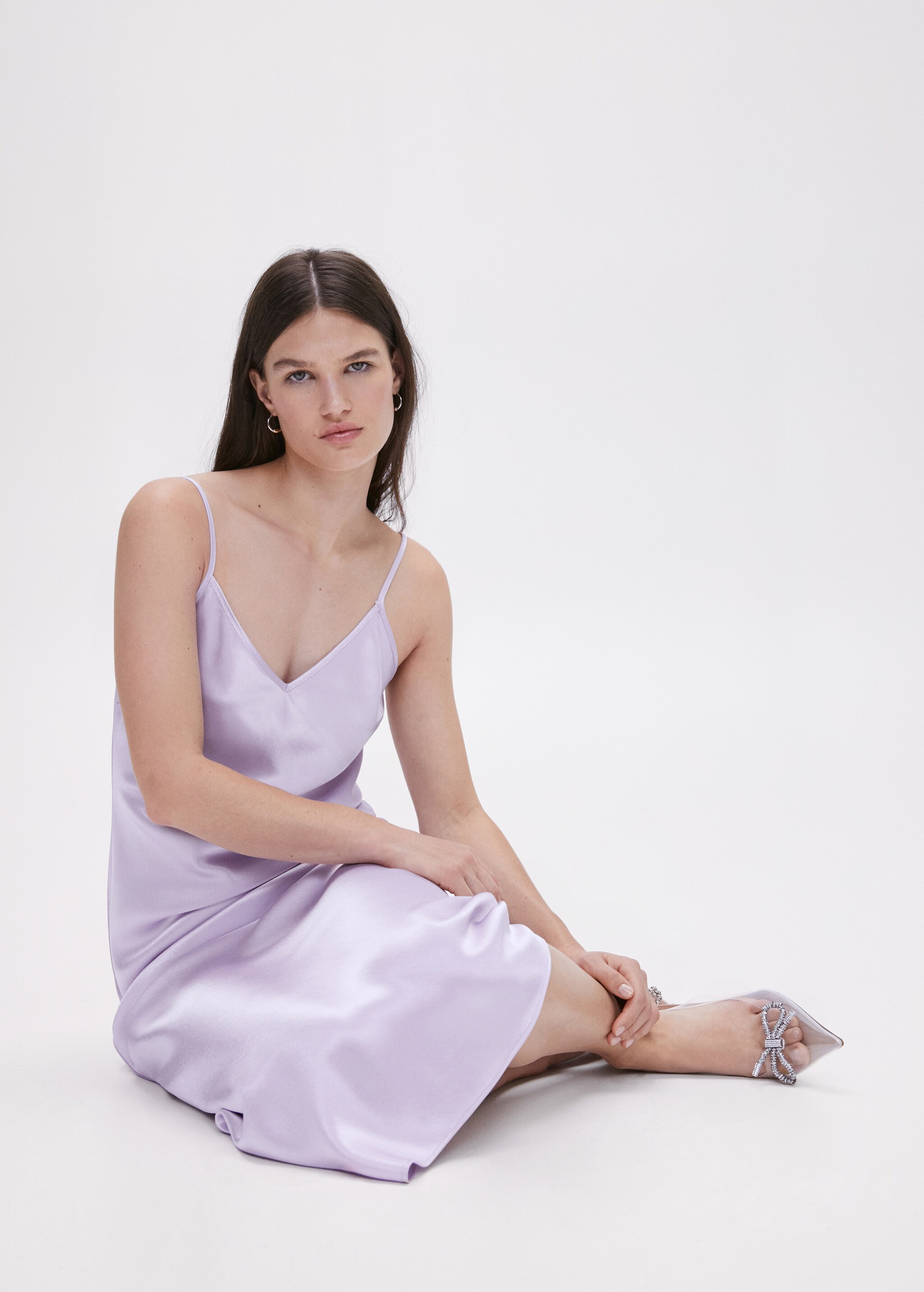 Satin camisole dress - Details of the article 2