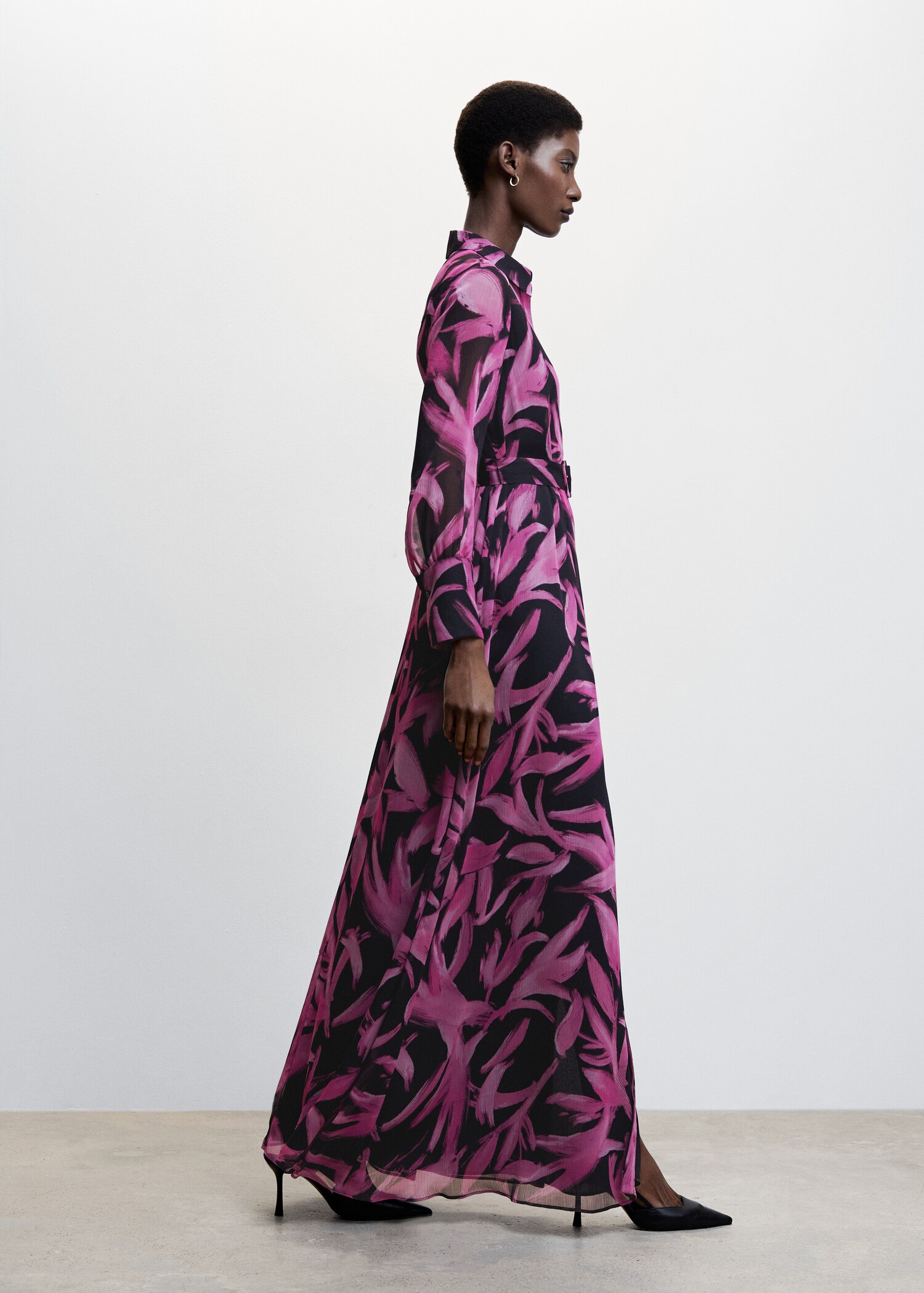 Printed chiffon dress - Details of the article 6