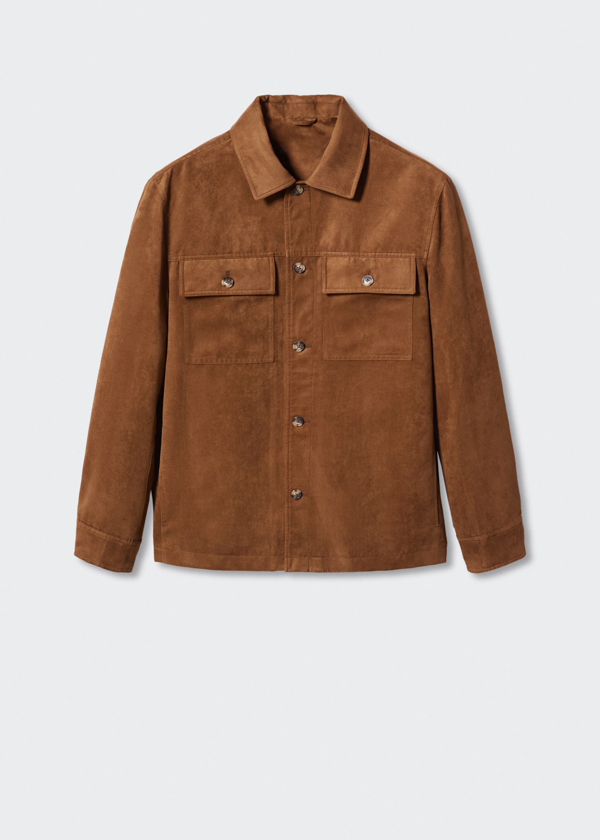 Suede effect overshirt - Article without model
