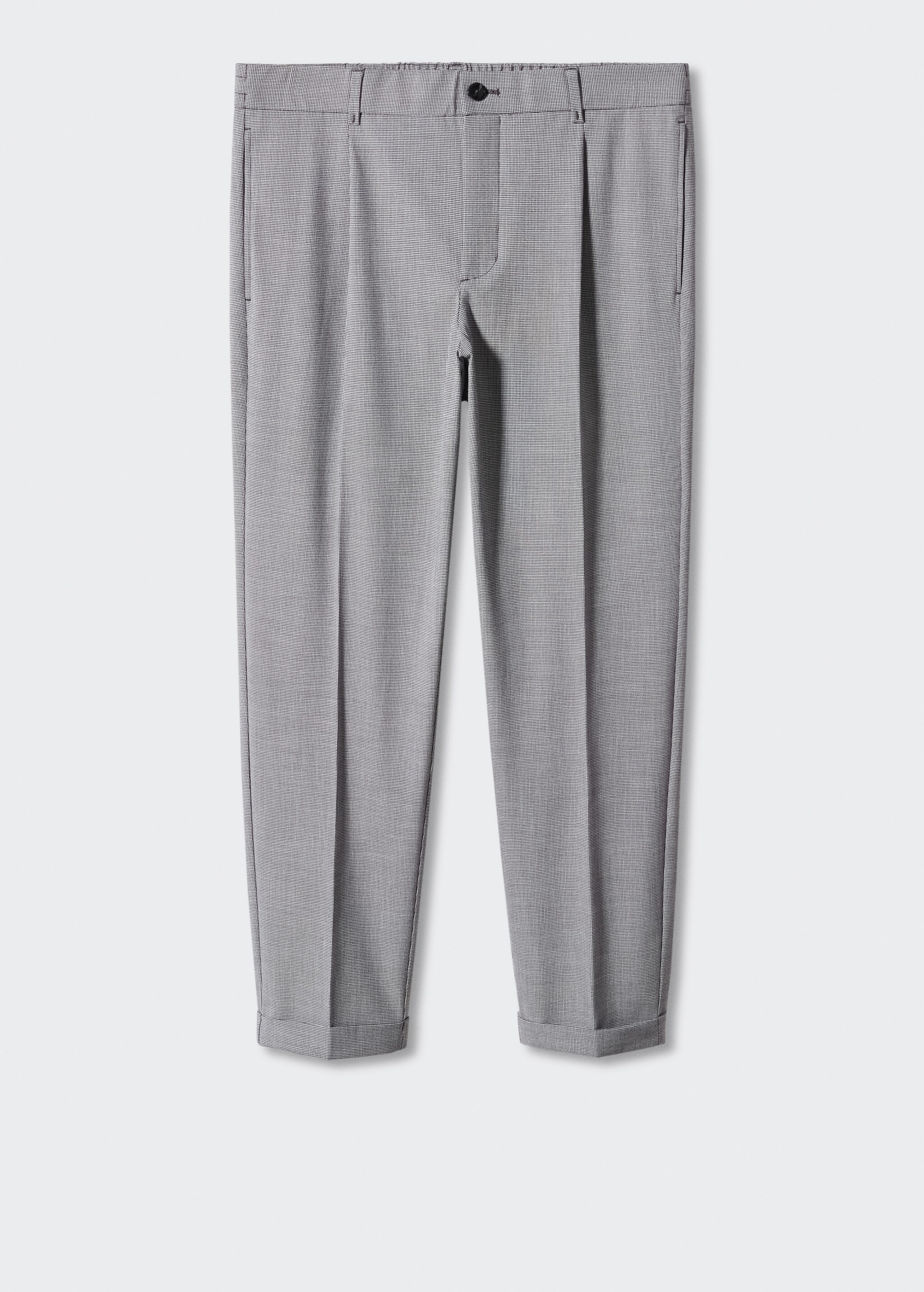 Pleated slim-fit trousers - Article without model
