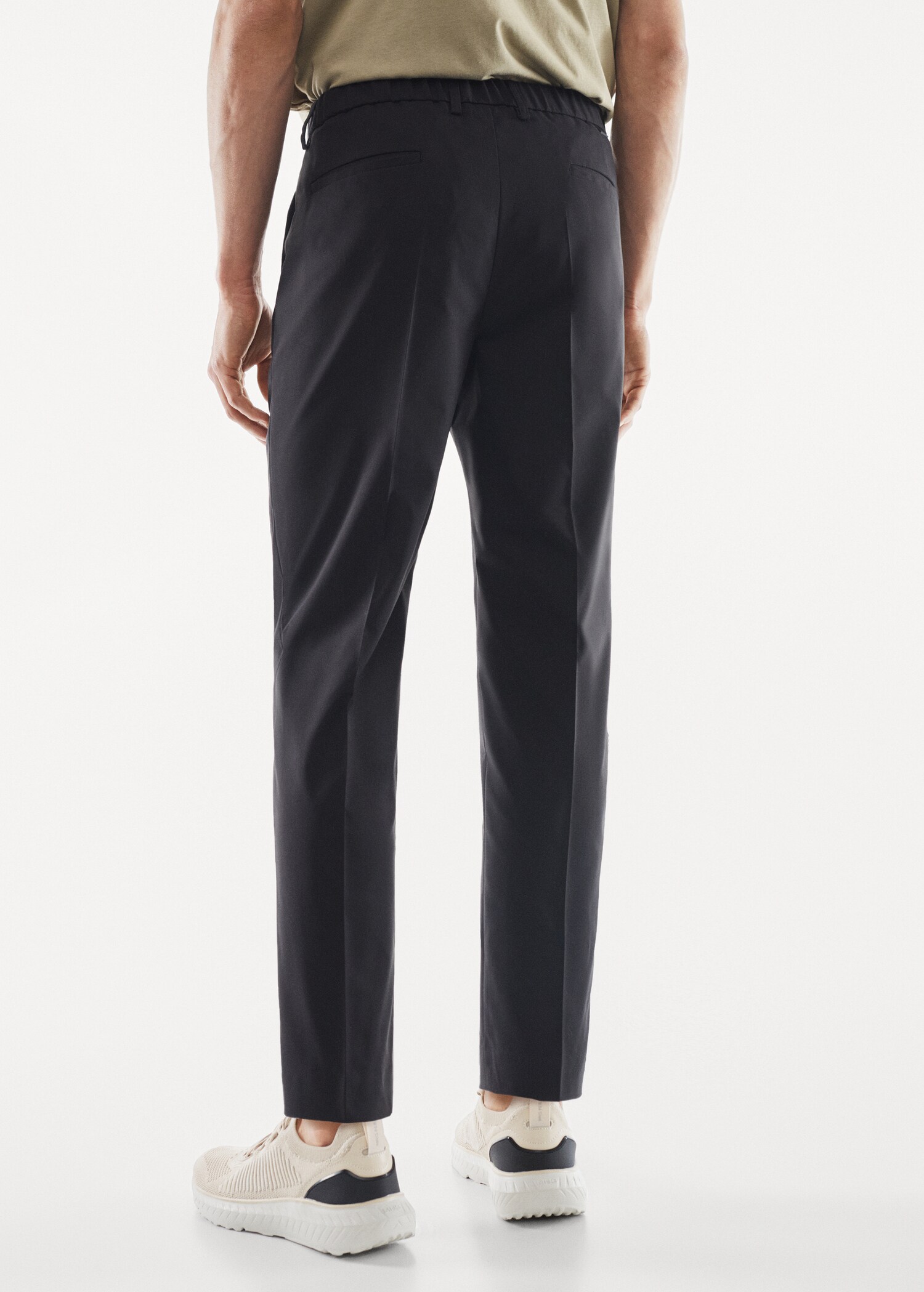 Slim-fit technical suit trousers - Reverse of the article