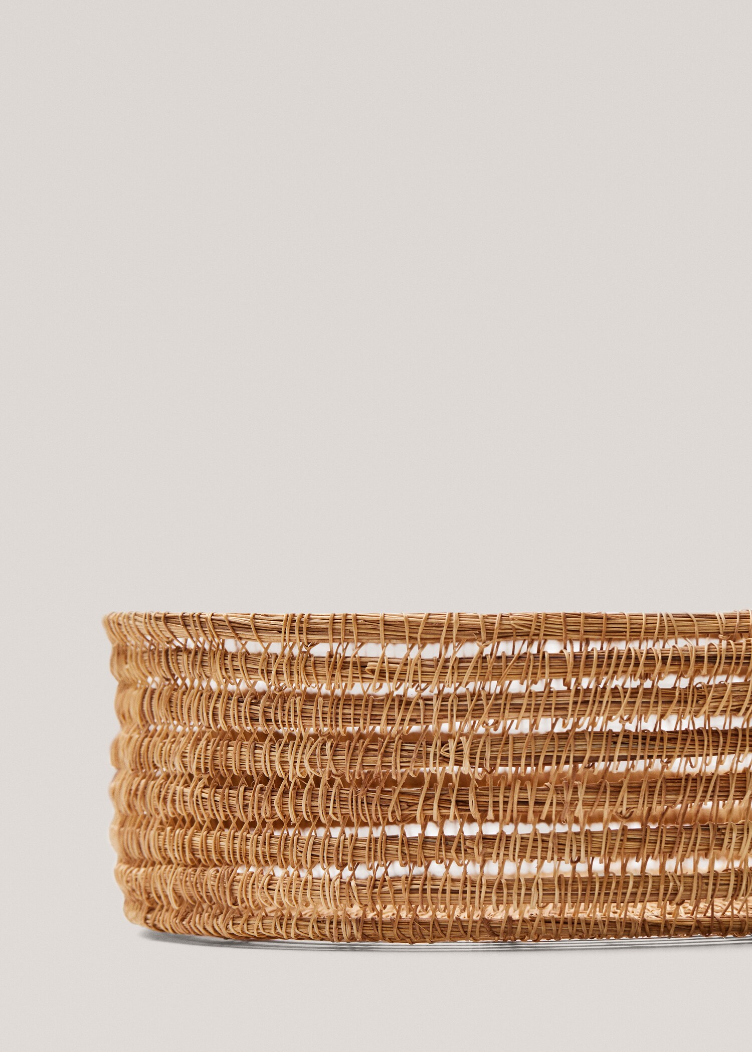 Korb aus Naturfaser 30 x 10 cm - Detail des Artikels 2
