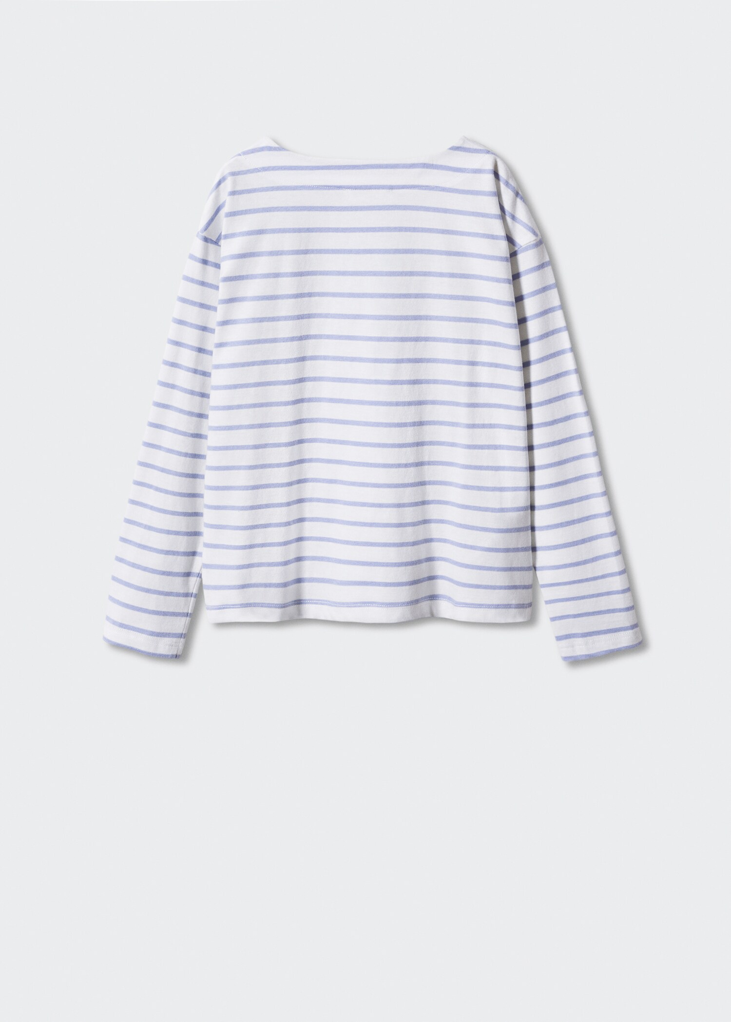 Långärmad randig t-shirt - Artikelns baksida