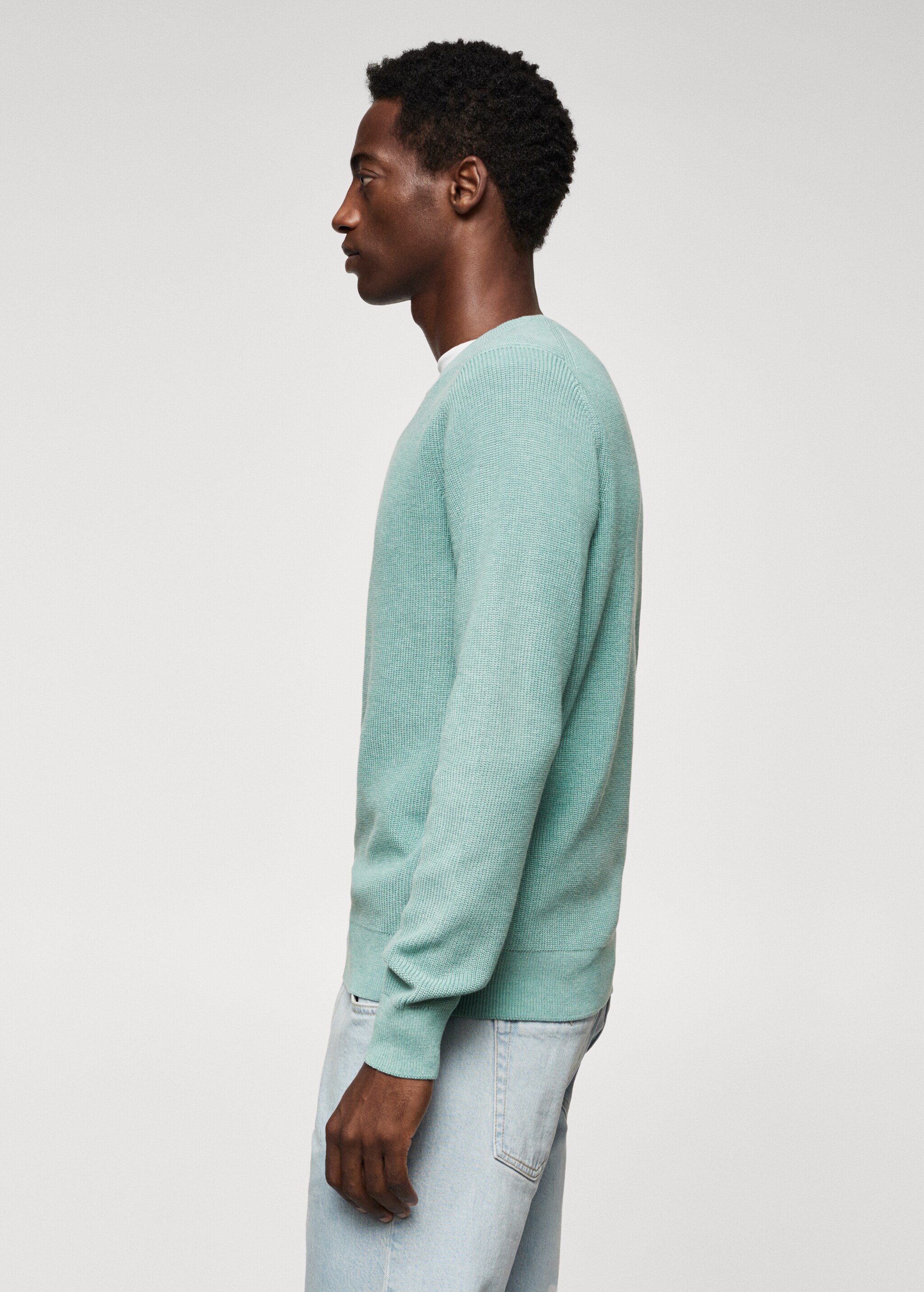 Structured cotton sweater - Details of the article 6