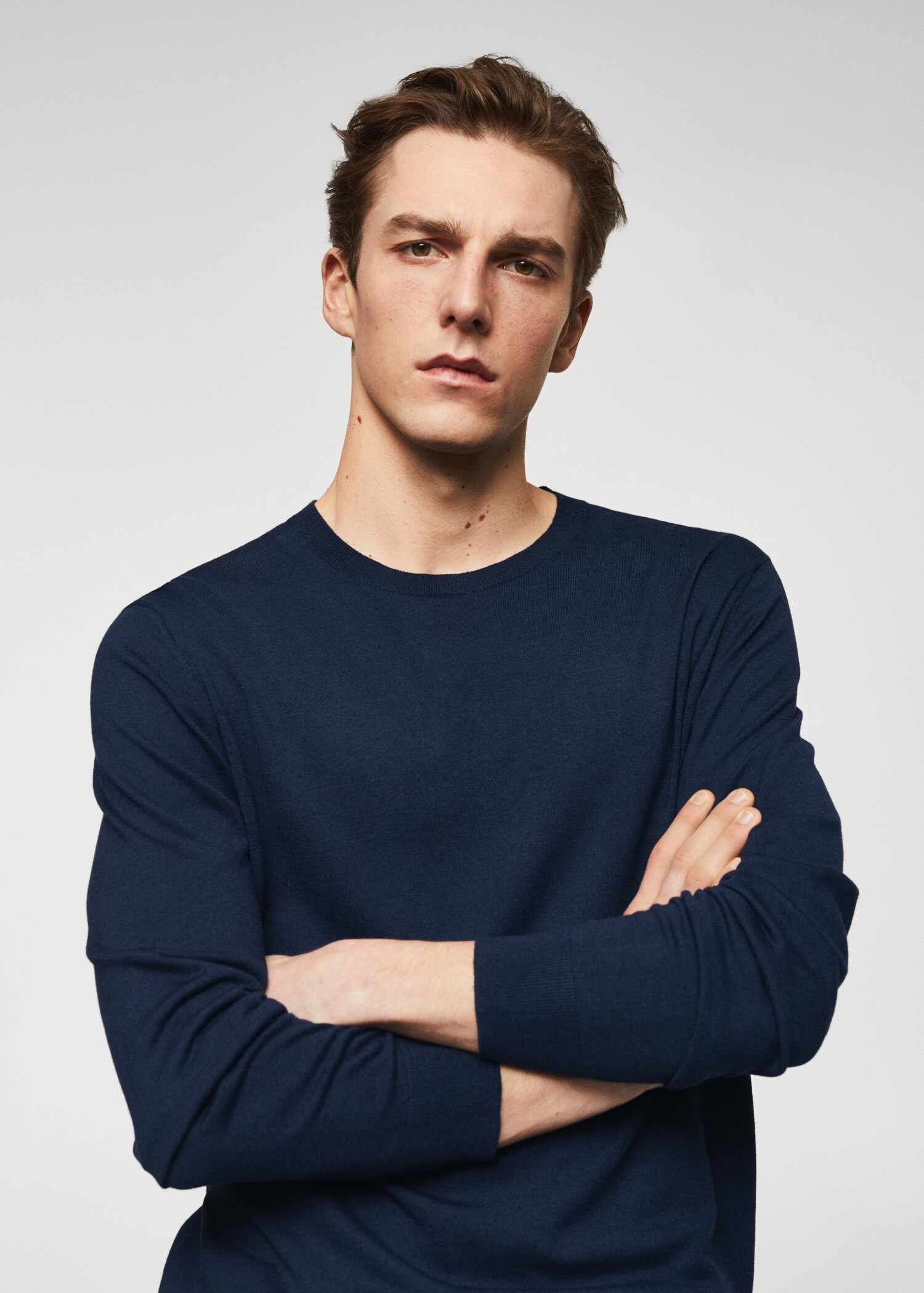Modal cotton-blend sweater - Details of the article 1