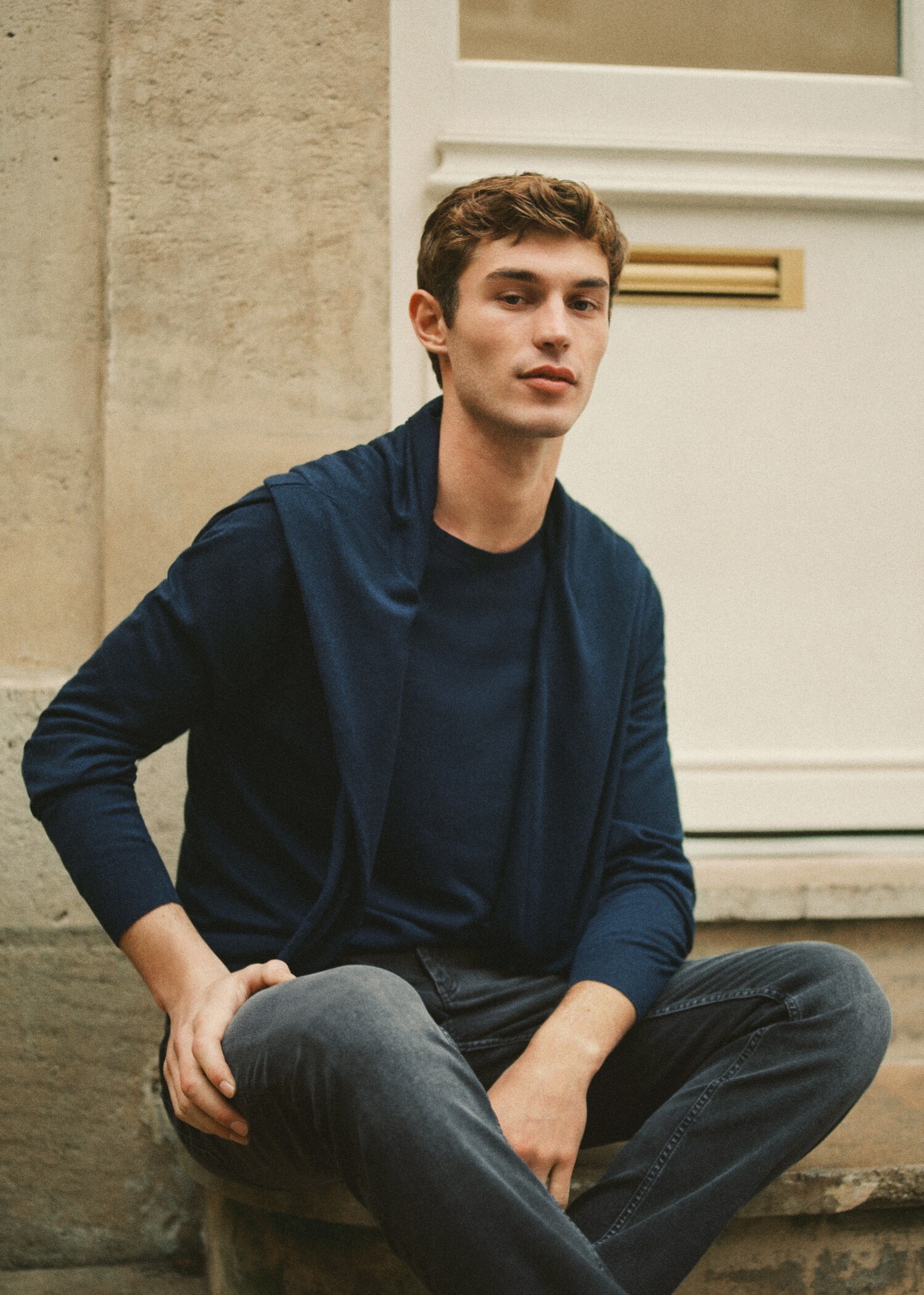 Modal cotton-blend sweater - Details of the article 5