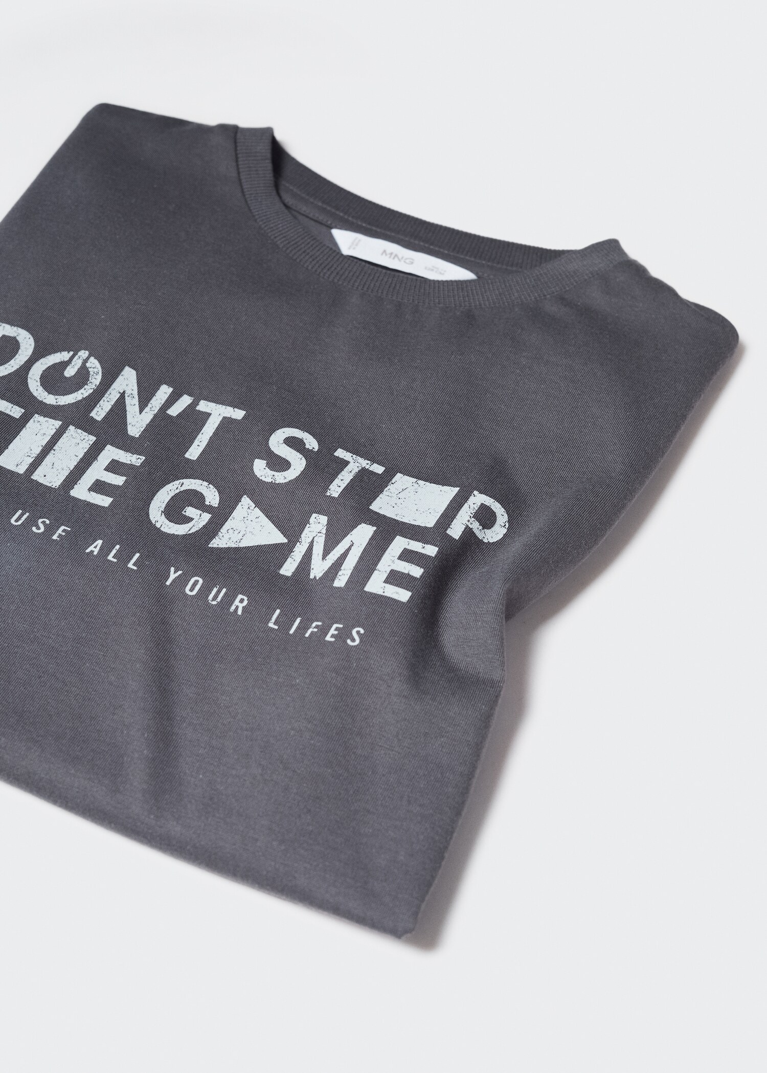 Printed message T-shirt - Details of the article 8