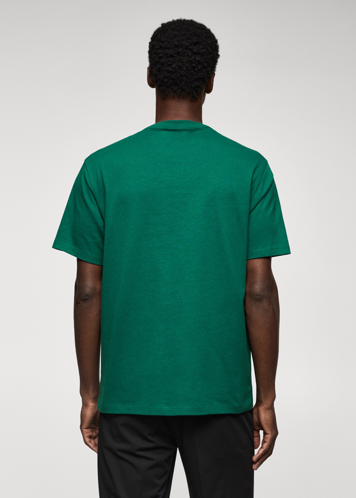 Pocket cotton T-shirt - Reverse of the article