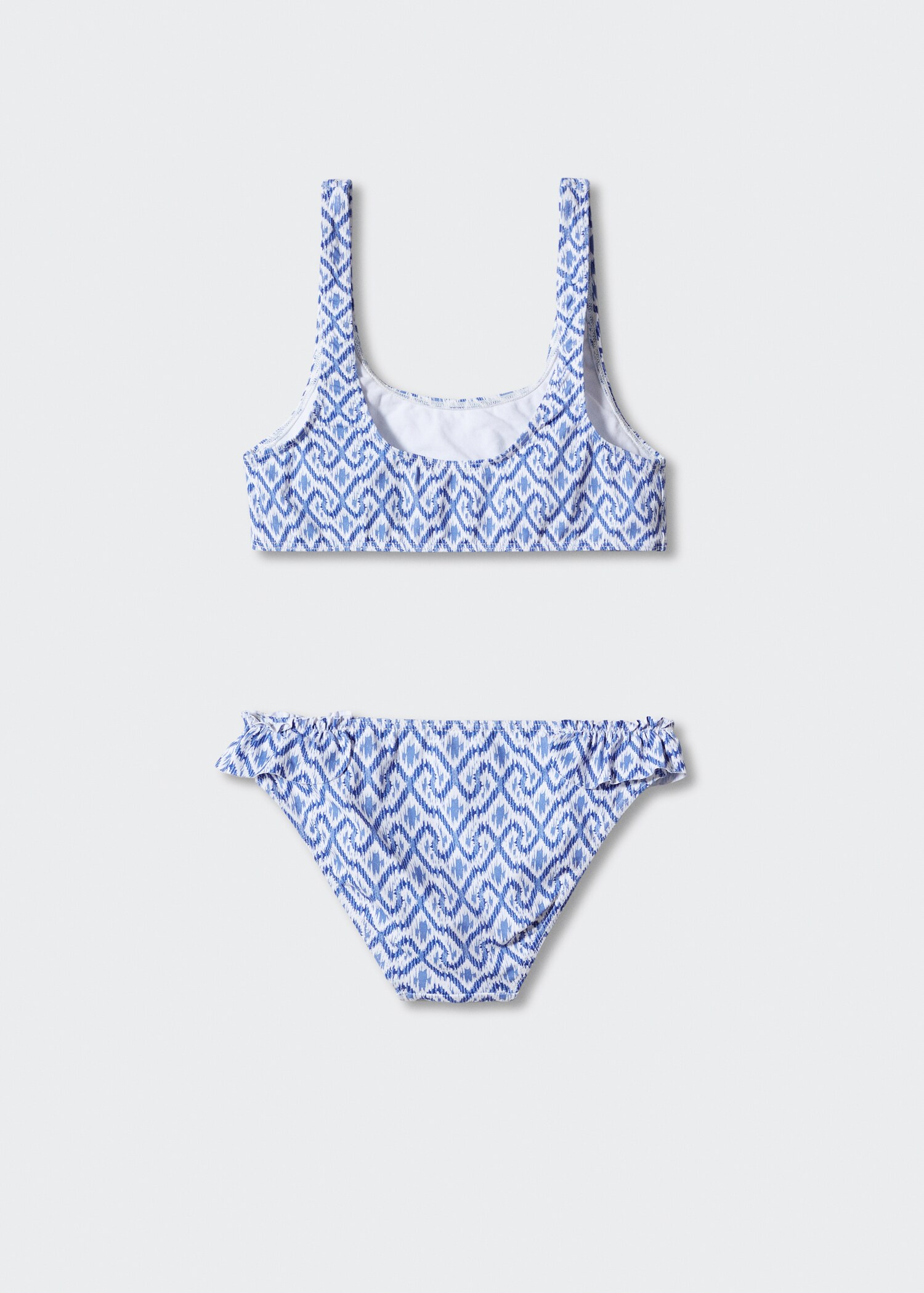 Ruffled print bikini - Reverse of the article