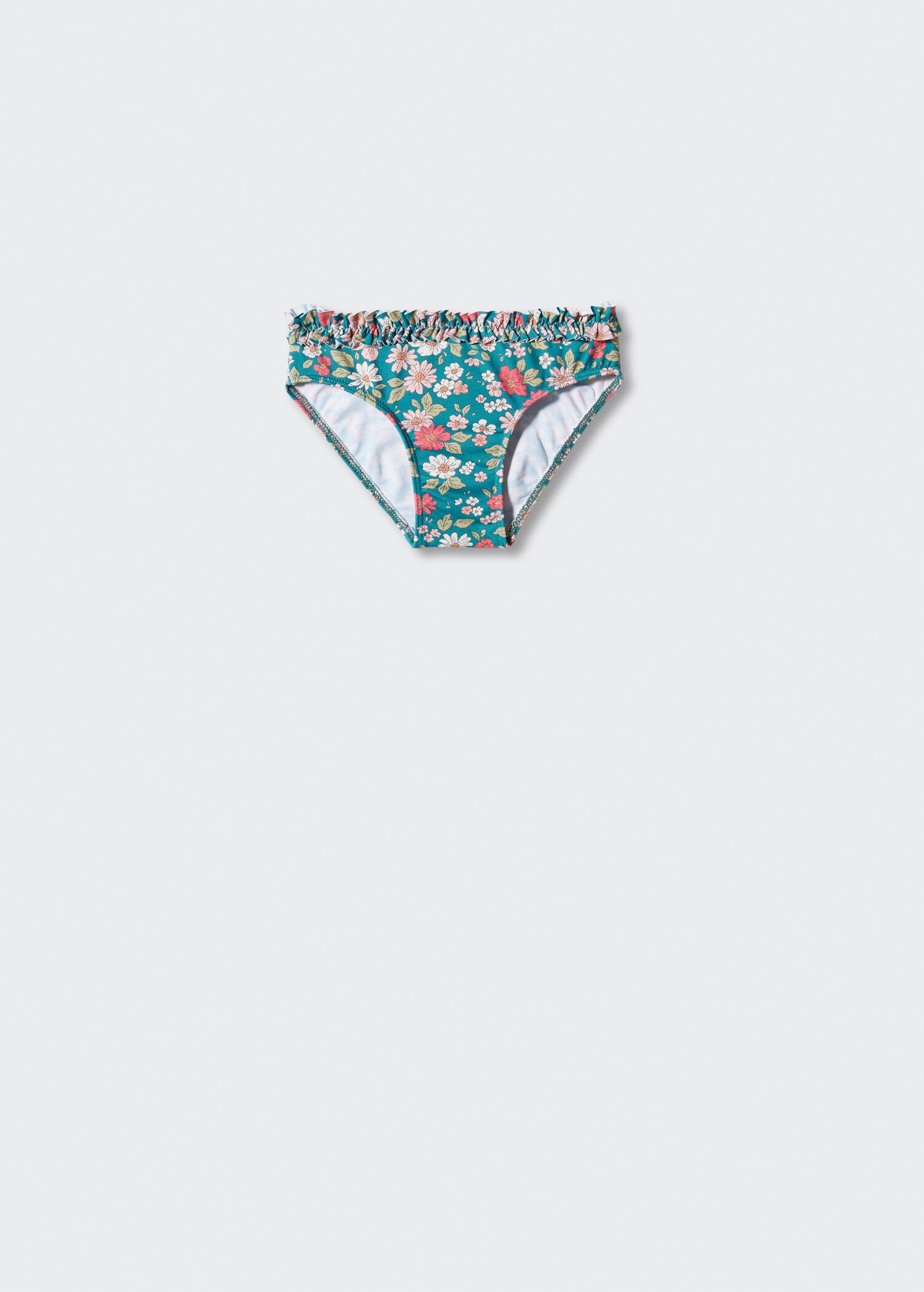 Culotte bikini à fleurs et volant - Article sans modèle