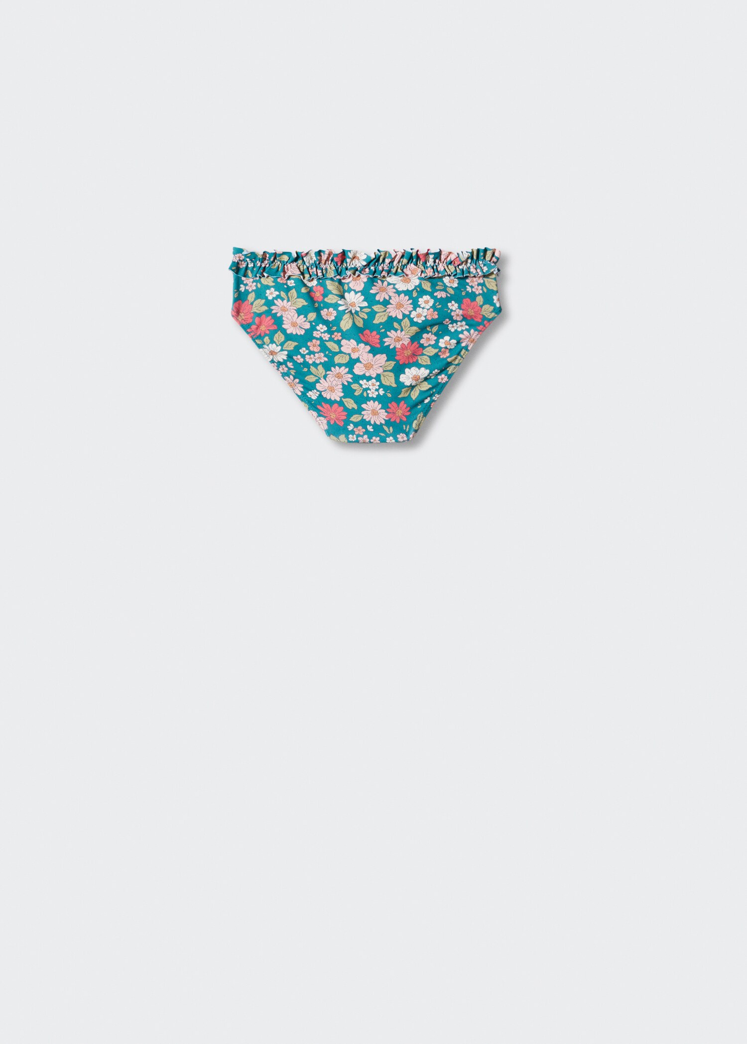Ruffled floral bikini bottom - Reverse of the article