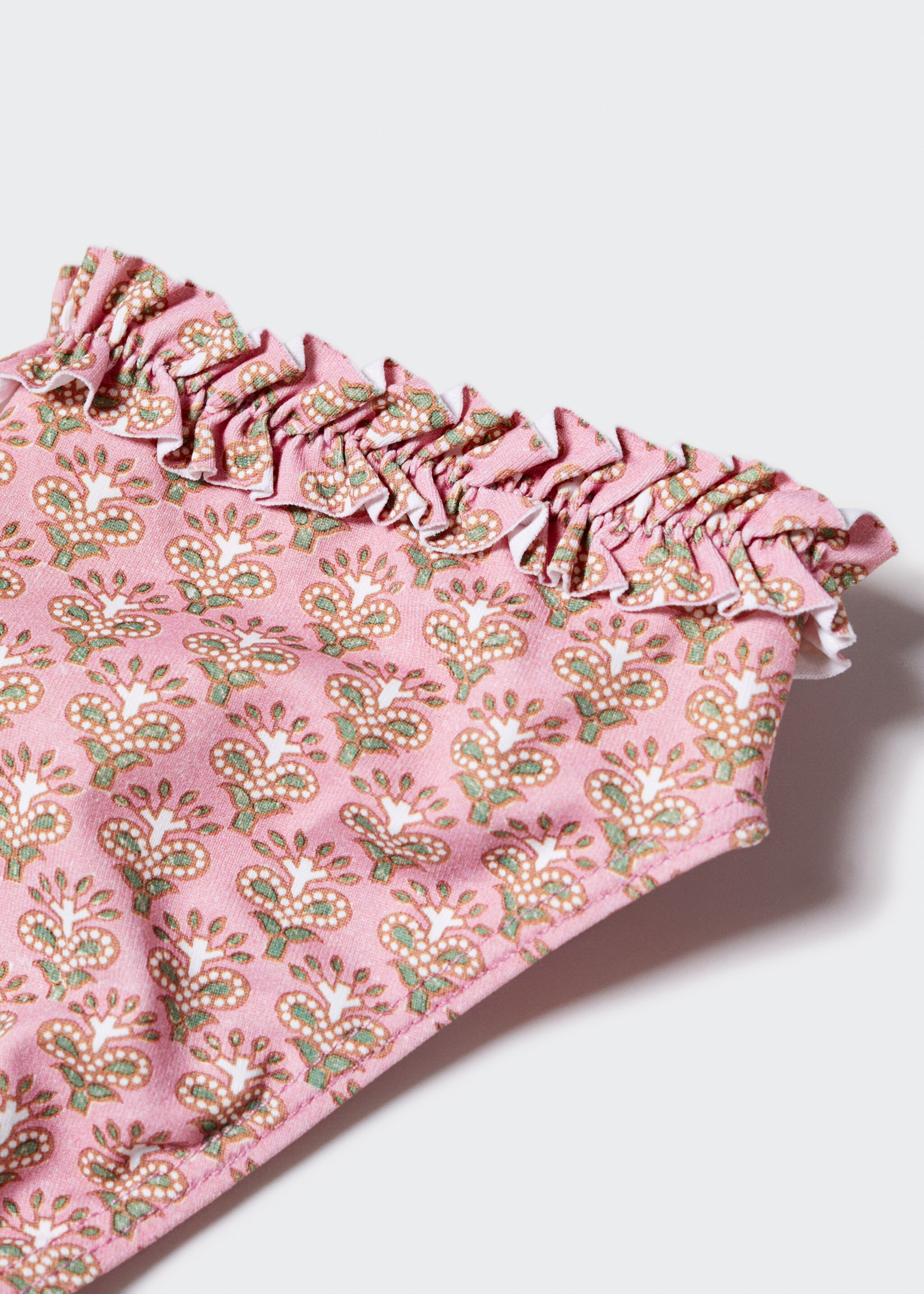 Braguita bikini fruncido - Detalle del artículo 8, Rosa. Ref: 47004447-00.