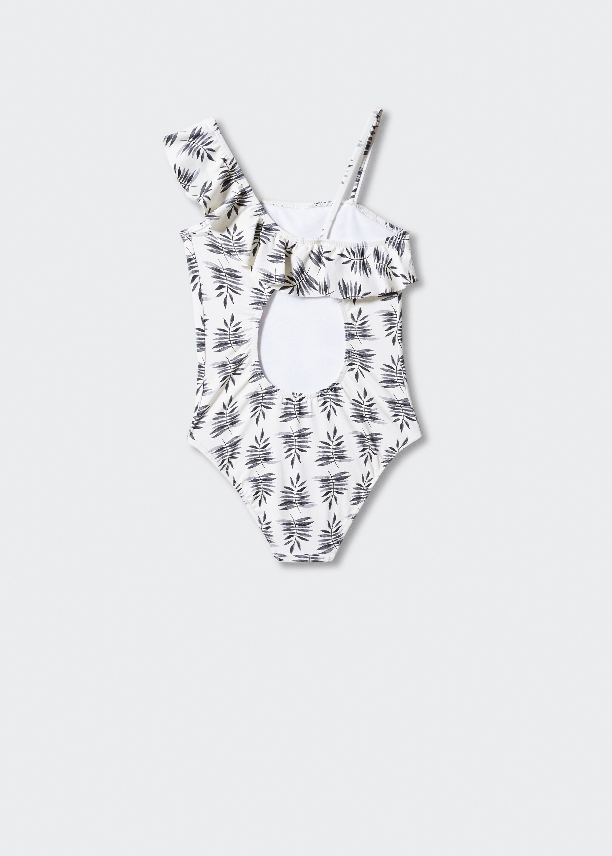 Asymmetrical-print swimsuit - Reverse of the article