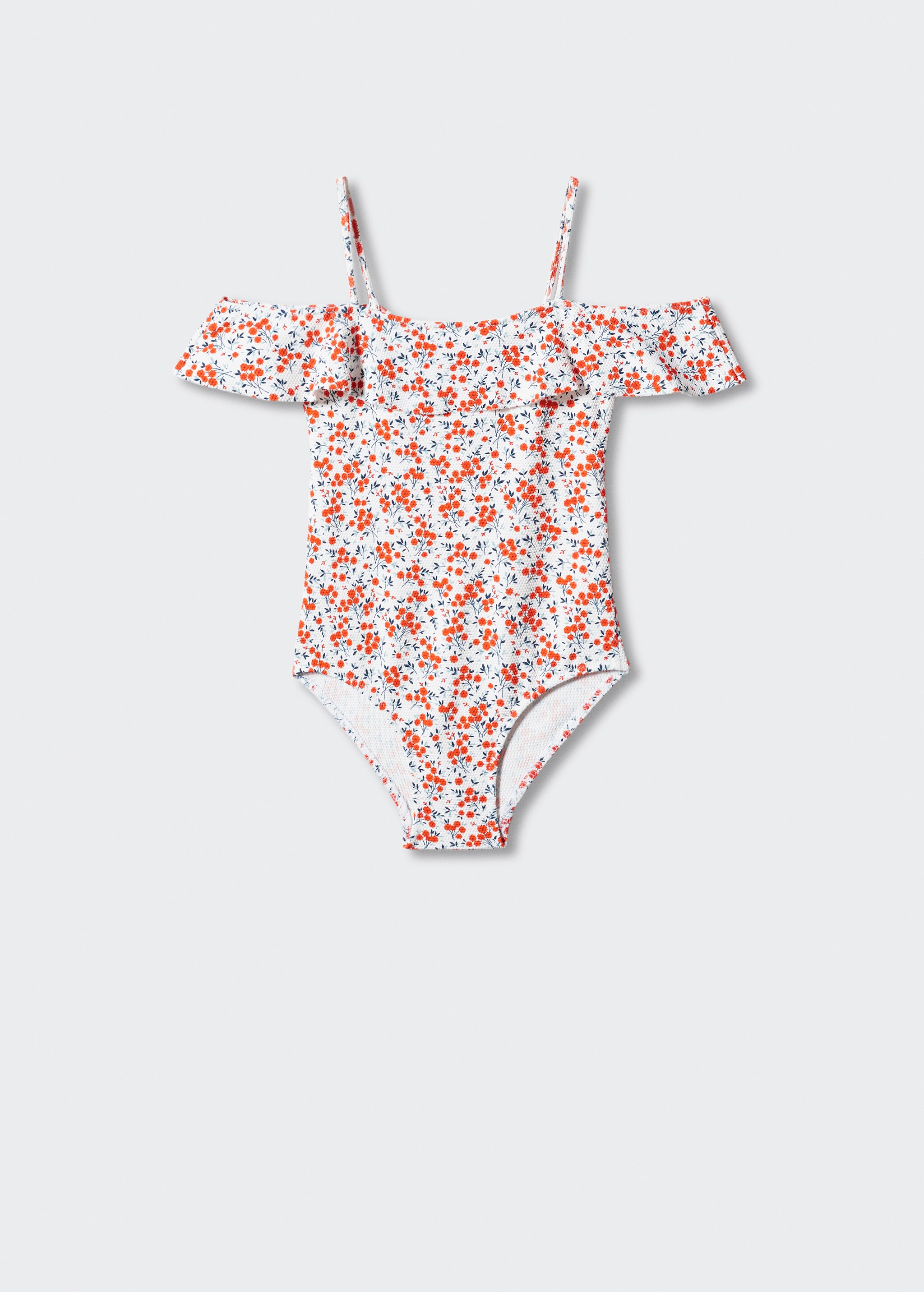 Ruffled floral print swimsuit - Article without model