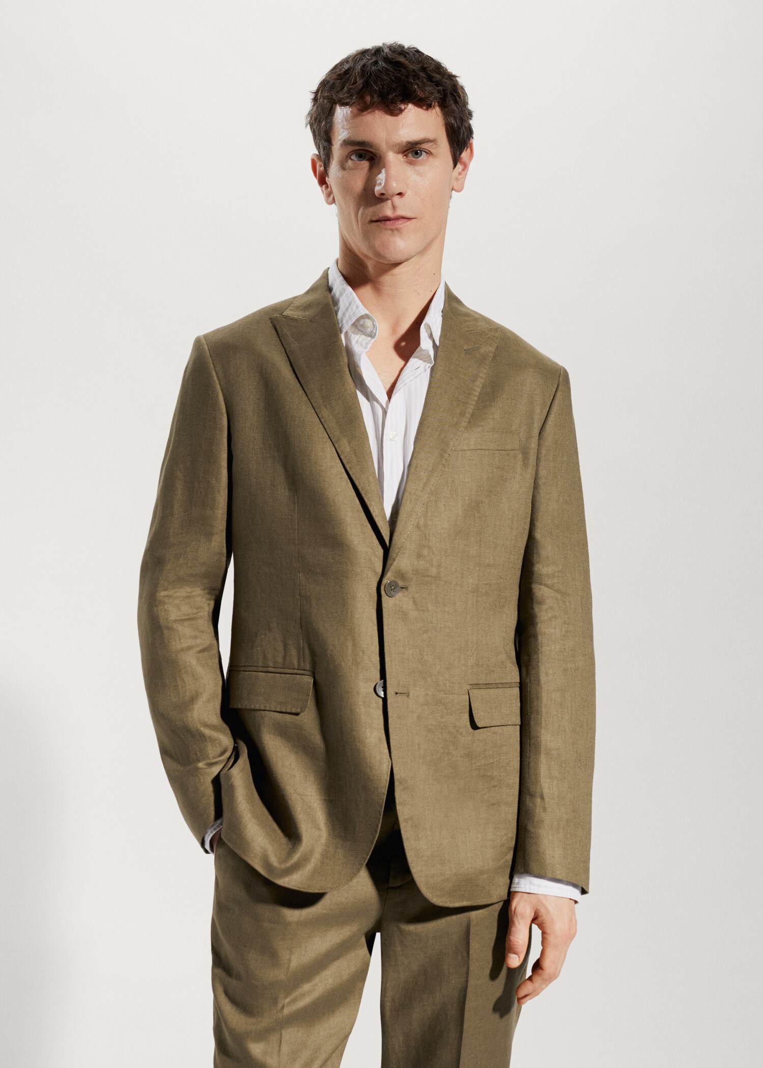 100% linen suit blazer - Medium plane