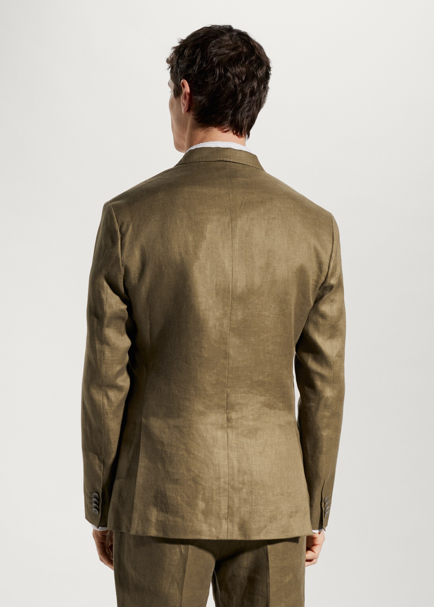 100% linen suit blazer - Reverse of the article