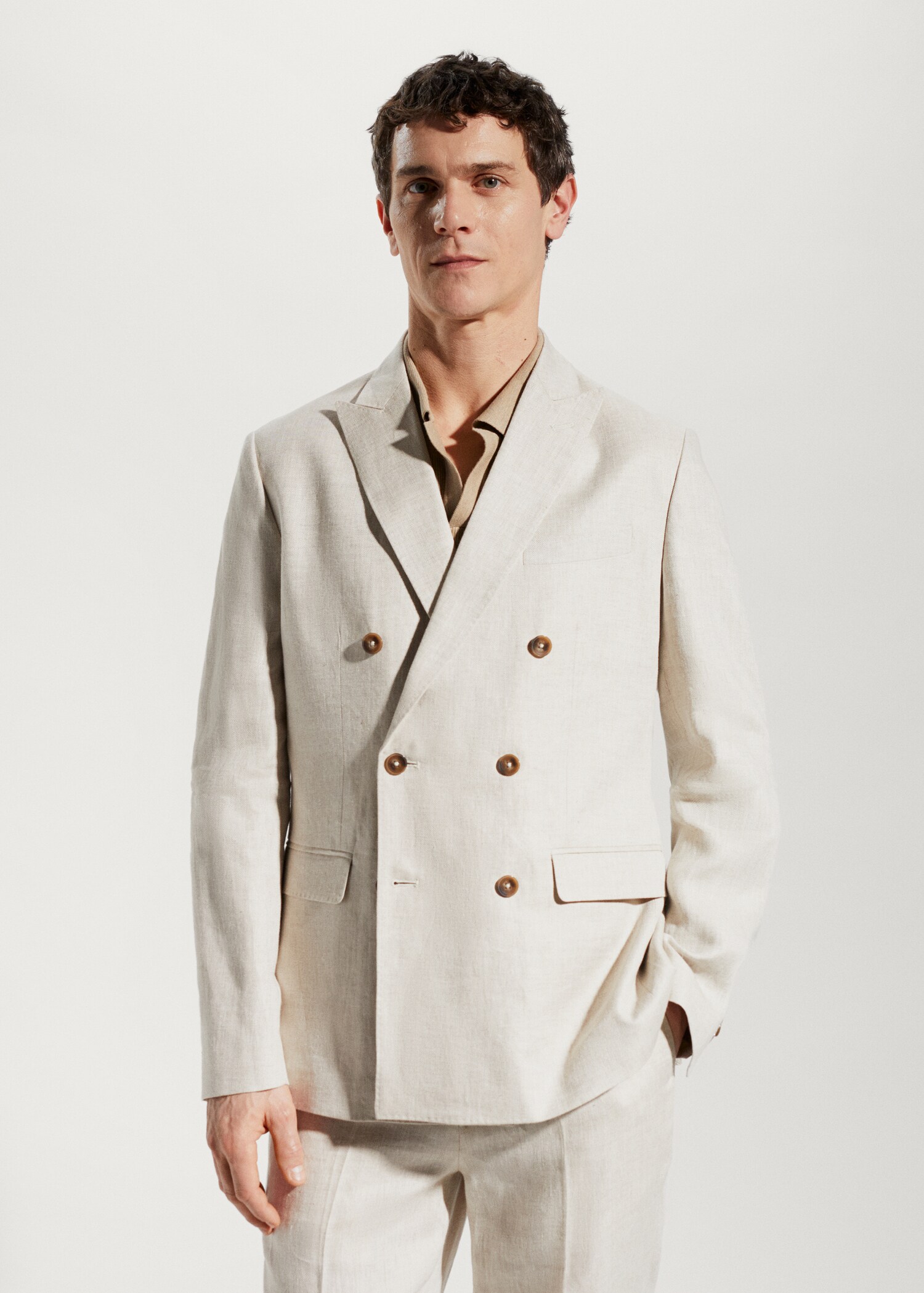 100% linen suit blazer - Medium plane