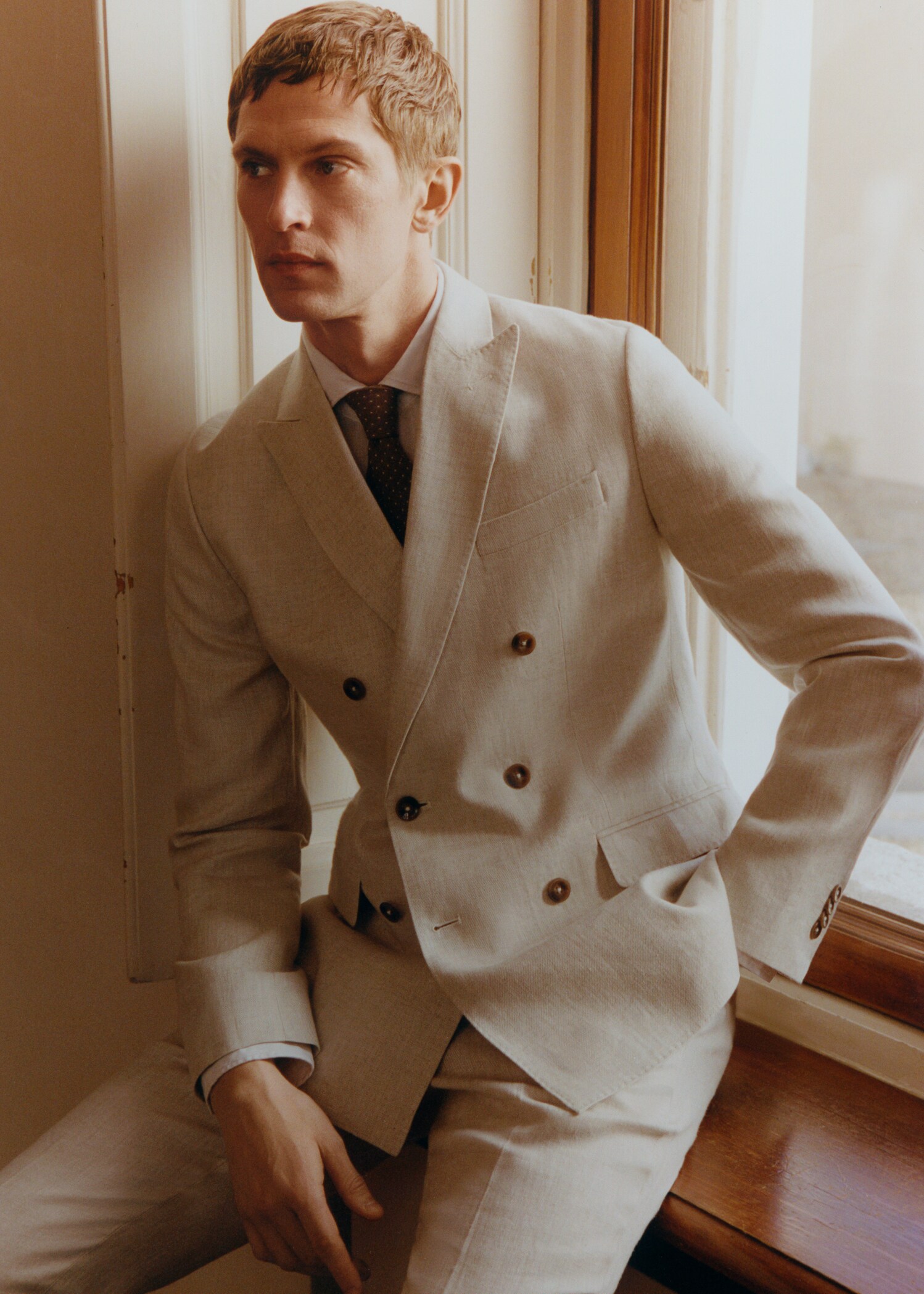 100% linen suit blazer - Details of the article 5