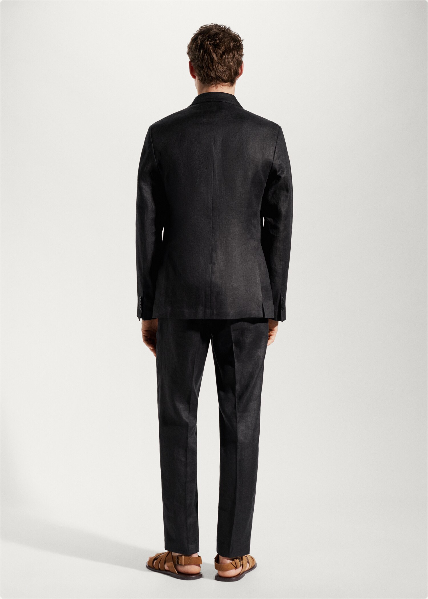100% linen suit blazer - Reverse of the article
