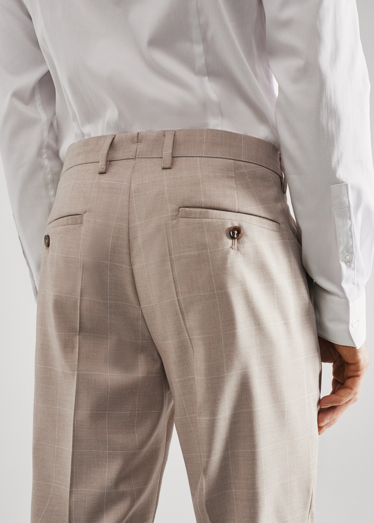 Super slim fit suit trousers - Details of the article 4