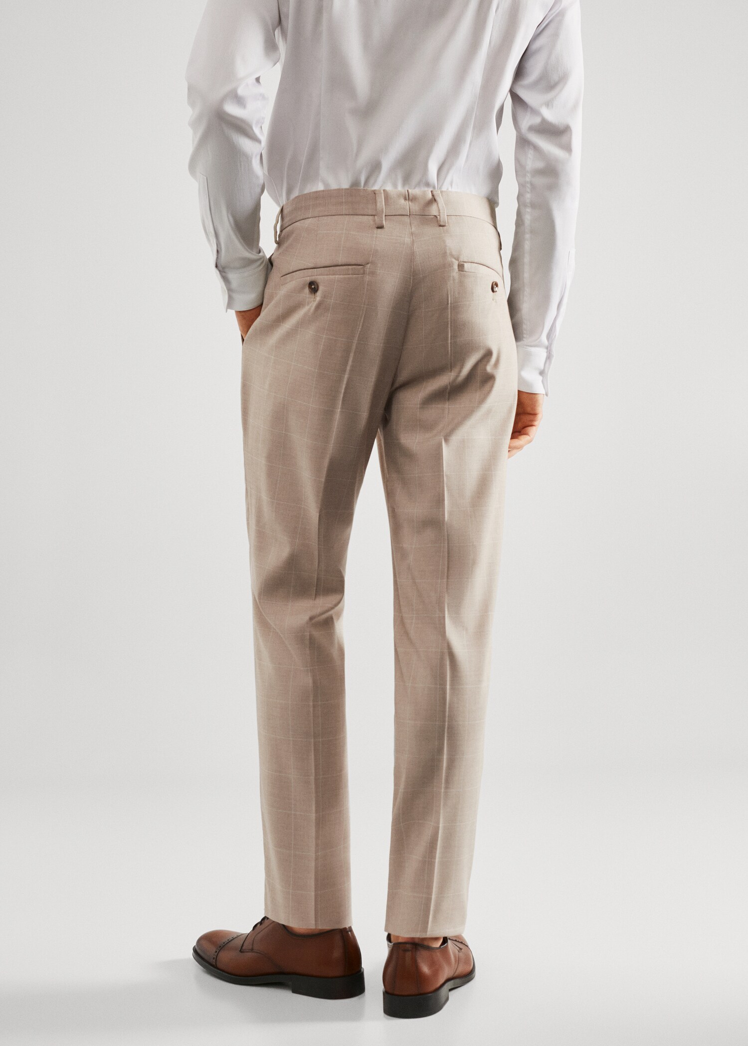 Super slim fit suit trousers - Reverse of the article