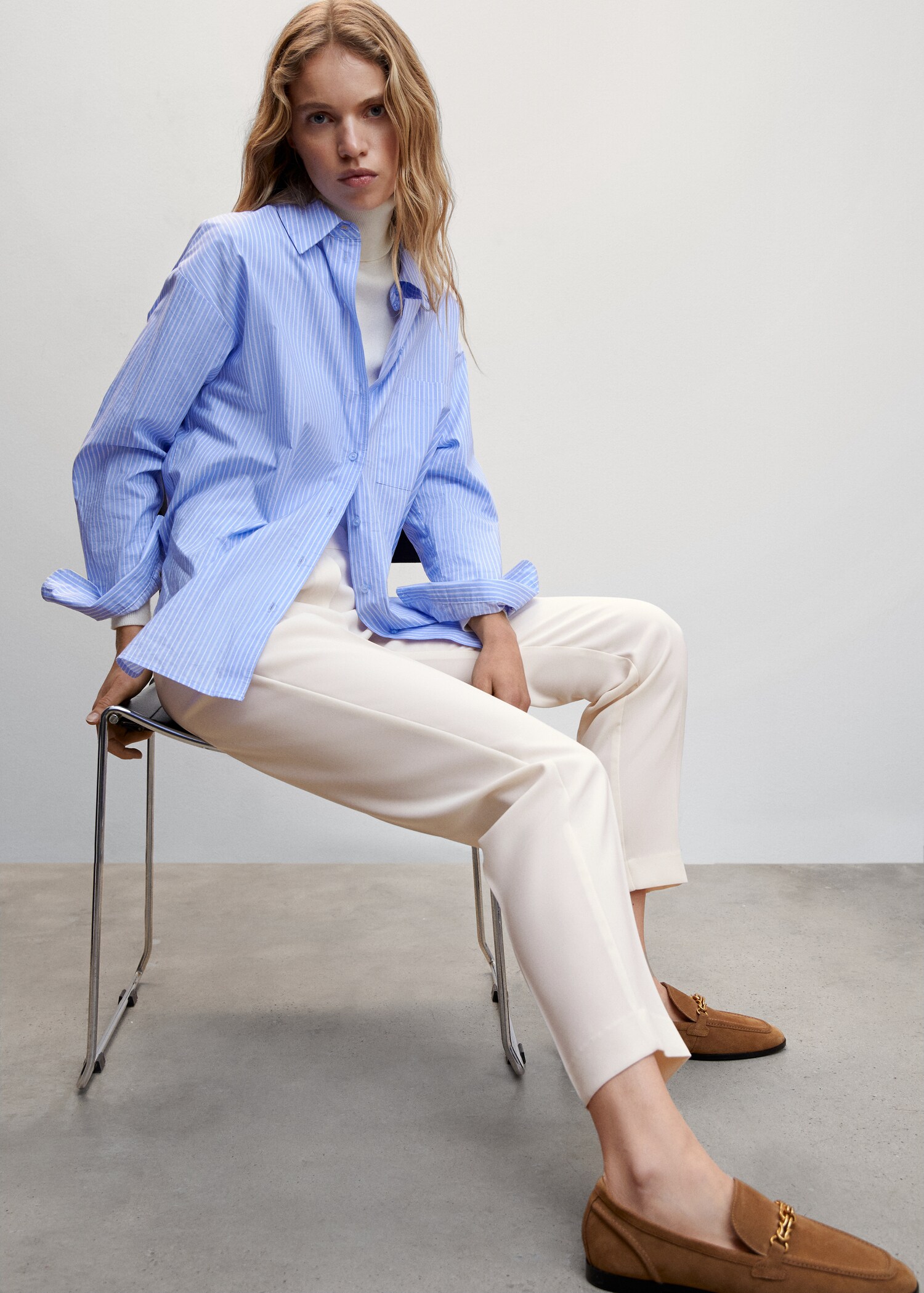 Flowy suit pants - Details of the article 2