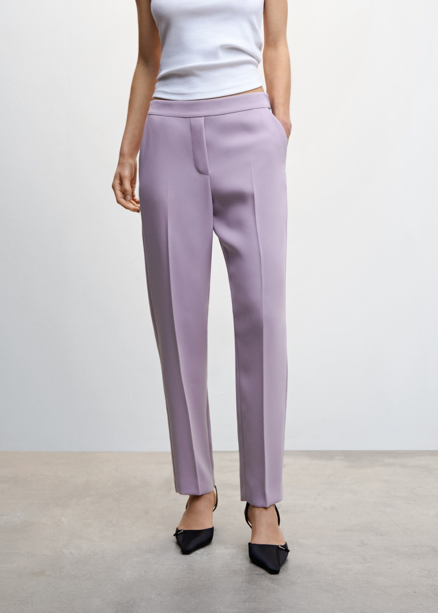 Flowy suit pants - Medium plane