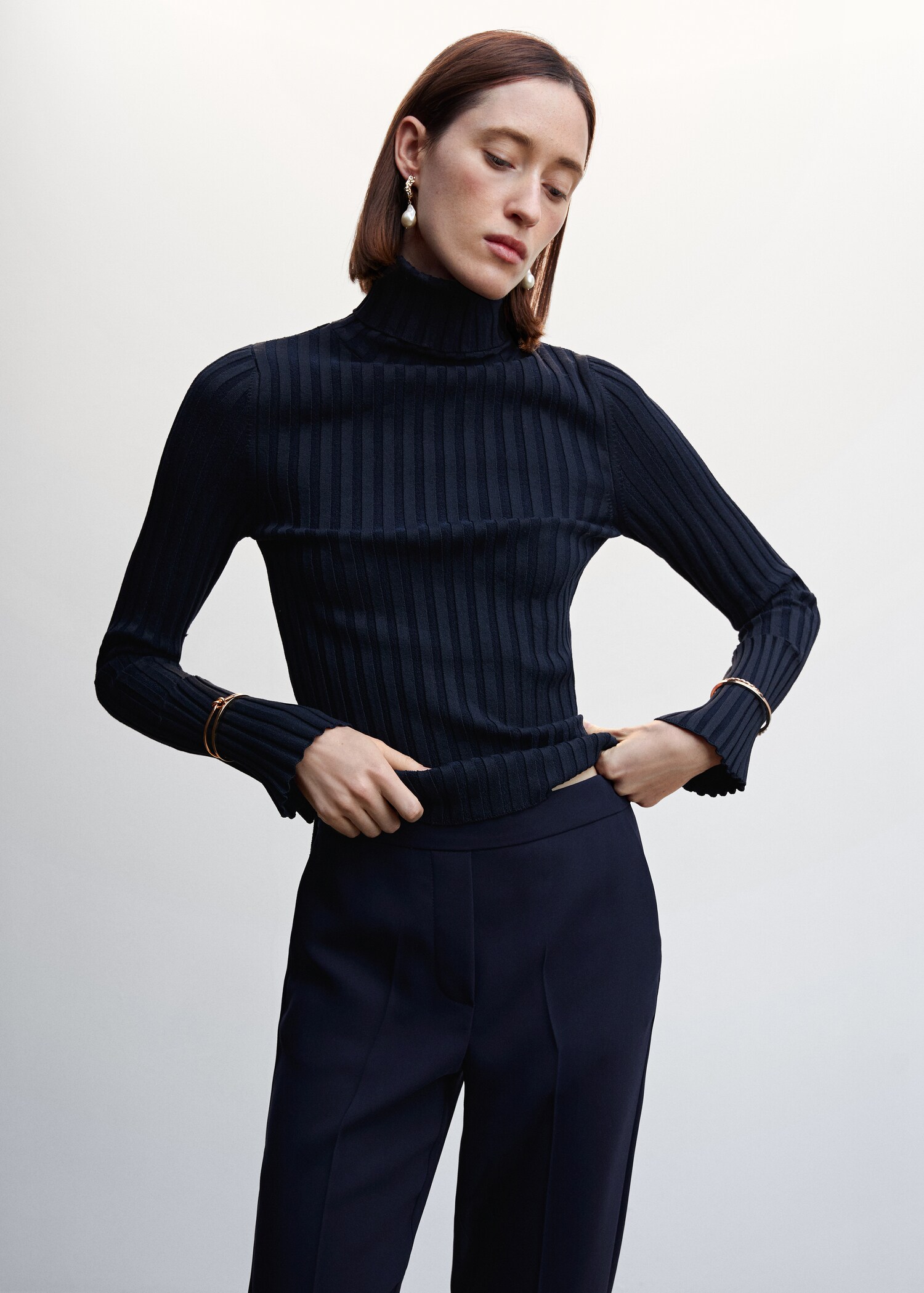 Flowy suit pants - Details of the article 1