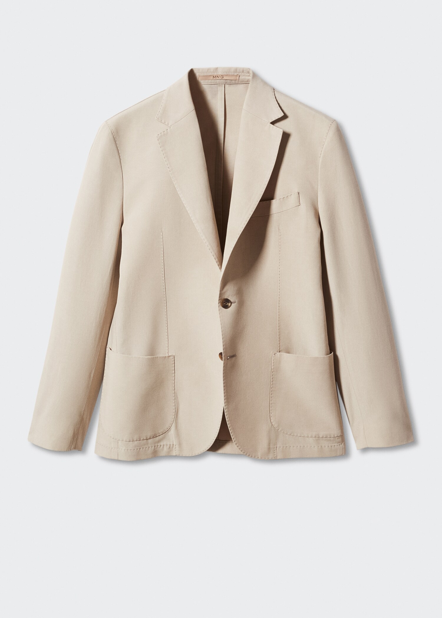 Slim fit cotton blazer - Article without model