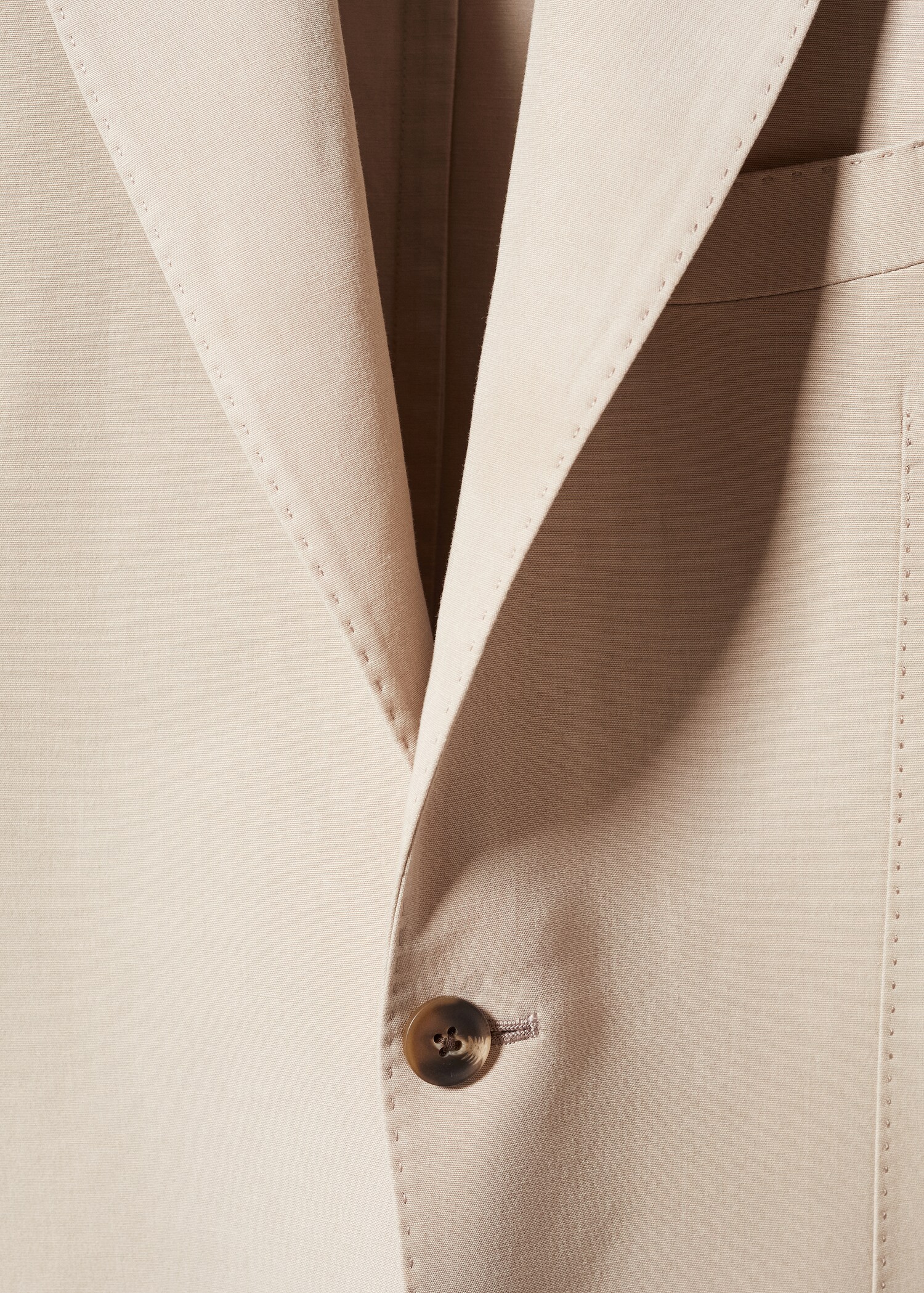 Slim fit cotton blazer - Details of the article 8