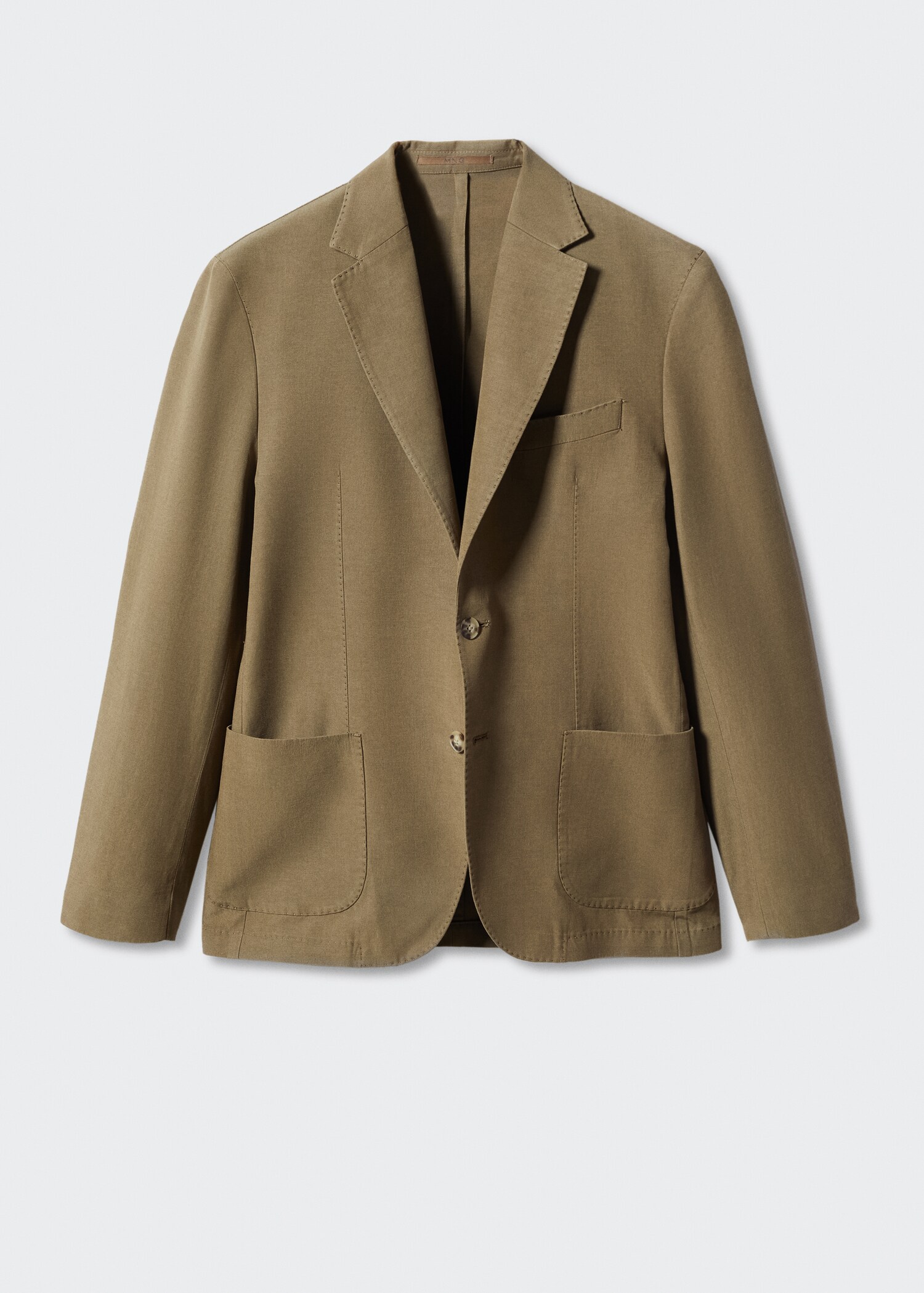 Slim fit cotton blazer - Article without model