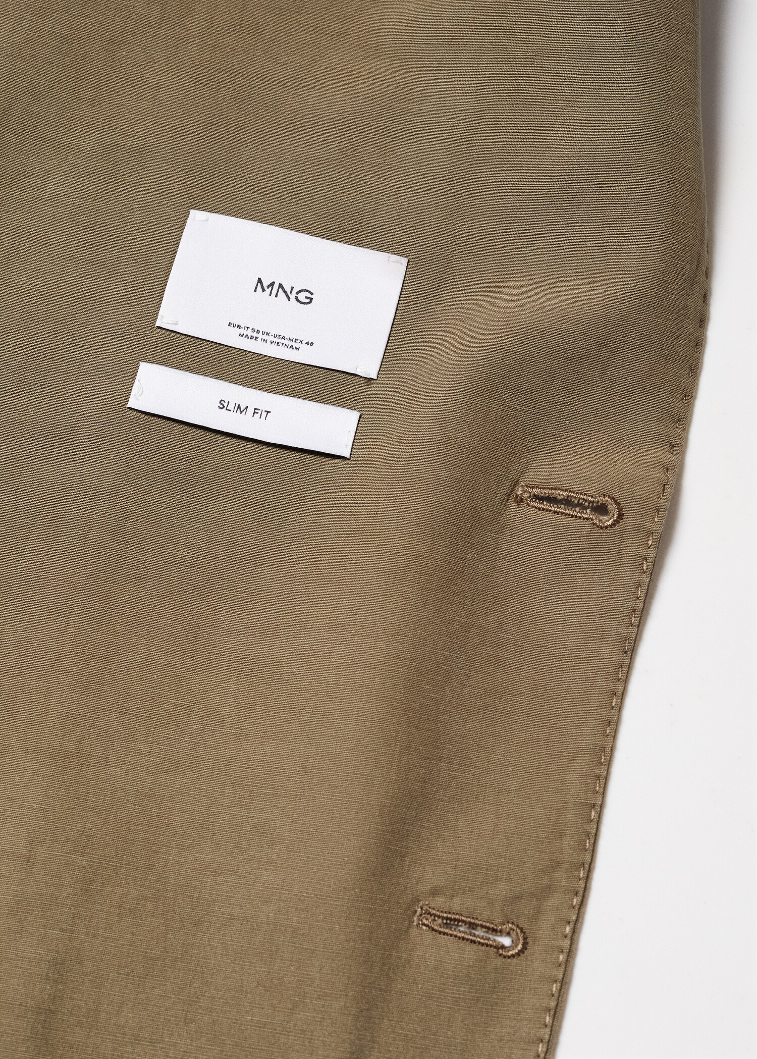 Slim fit cotton blazer - Details of the article 0