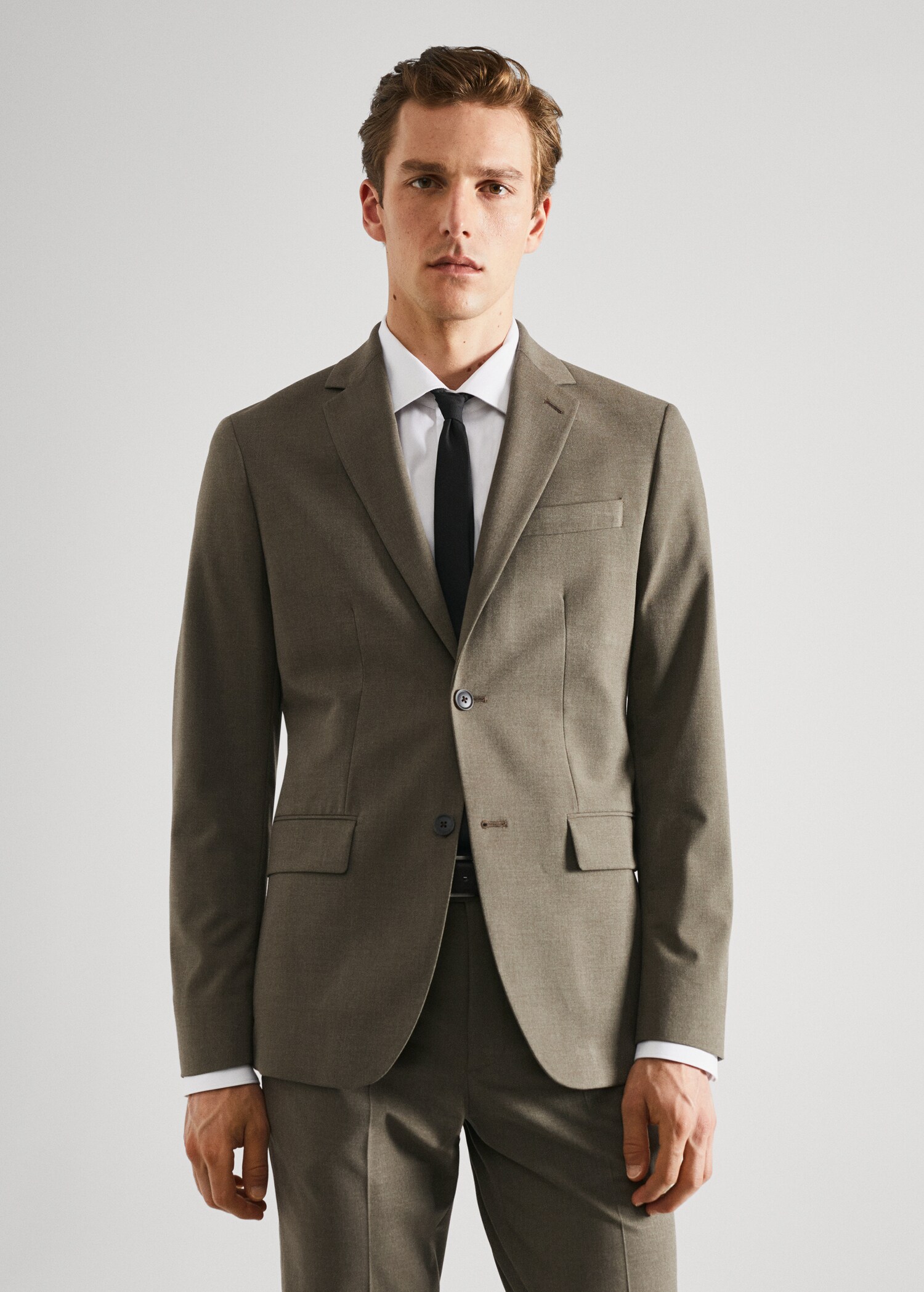 Slim-fit suit jacket  - Medium plane