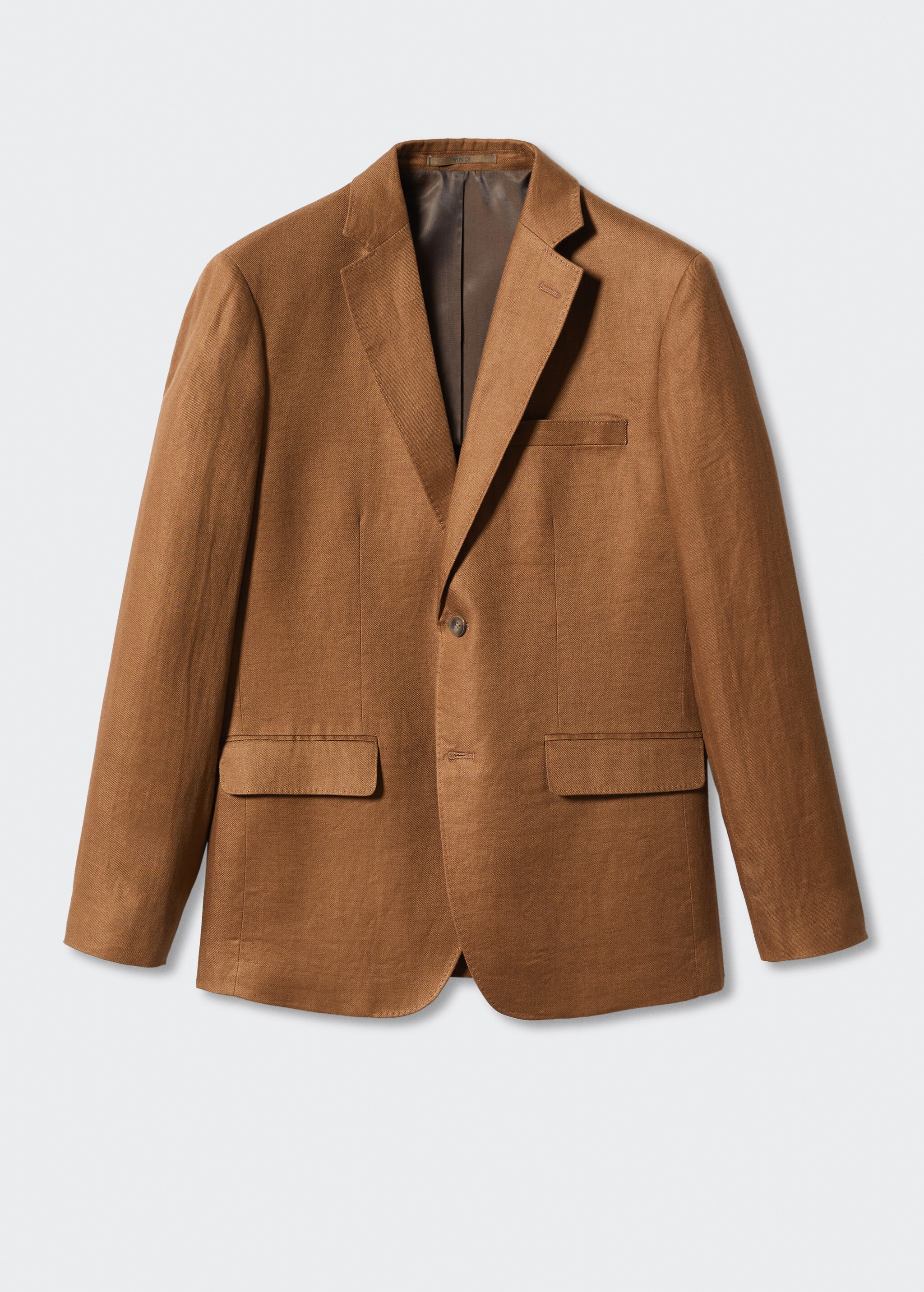 100% linen slim-fit suit jacket - Article without model