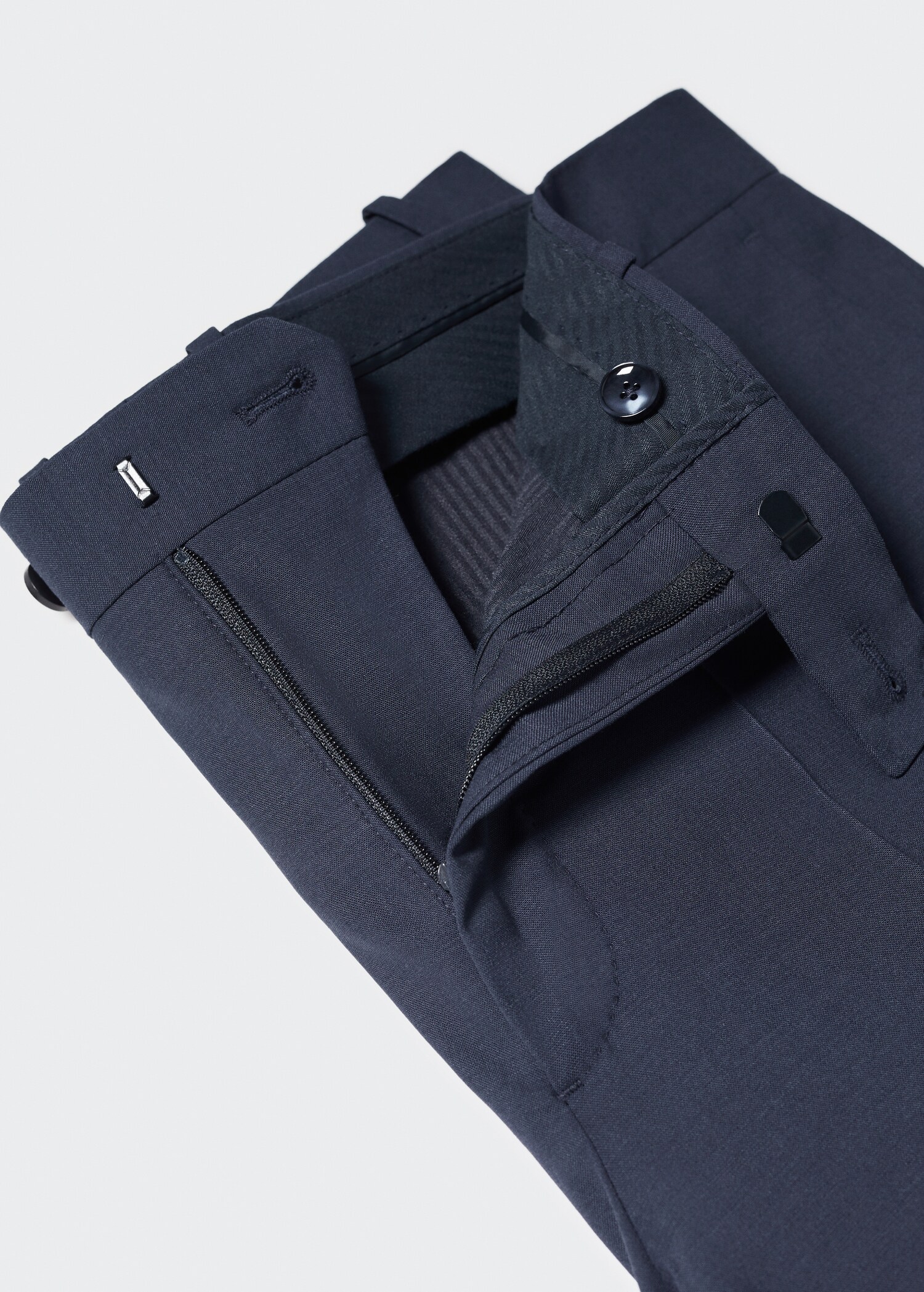 Slim fit wool suit pants - Details of the article 8