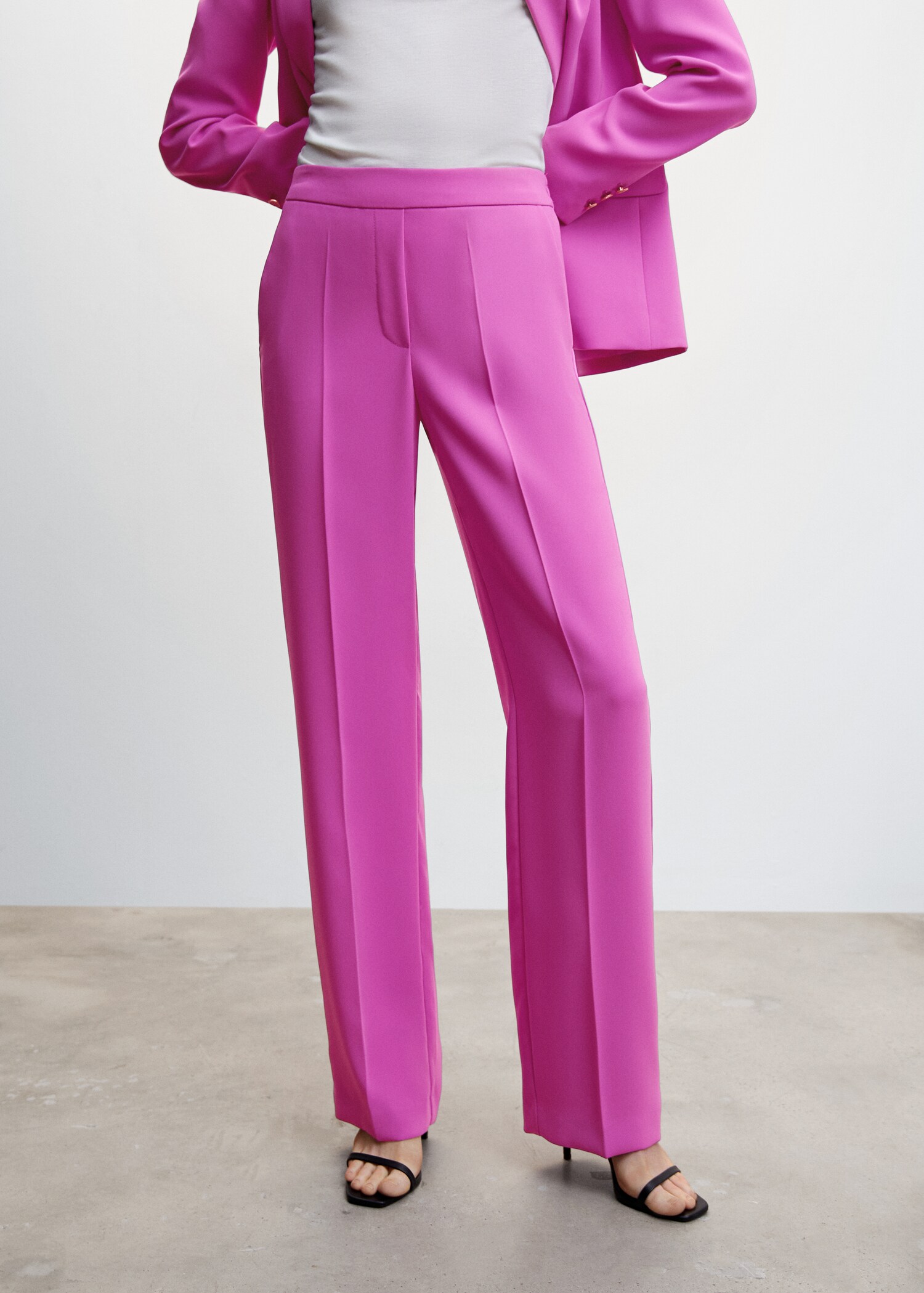 Elastic waist suit trousers - Medium plane