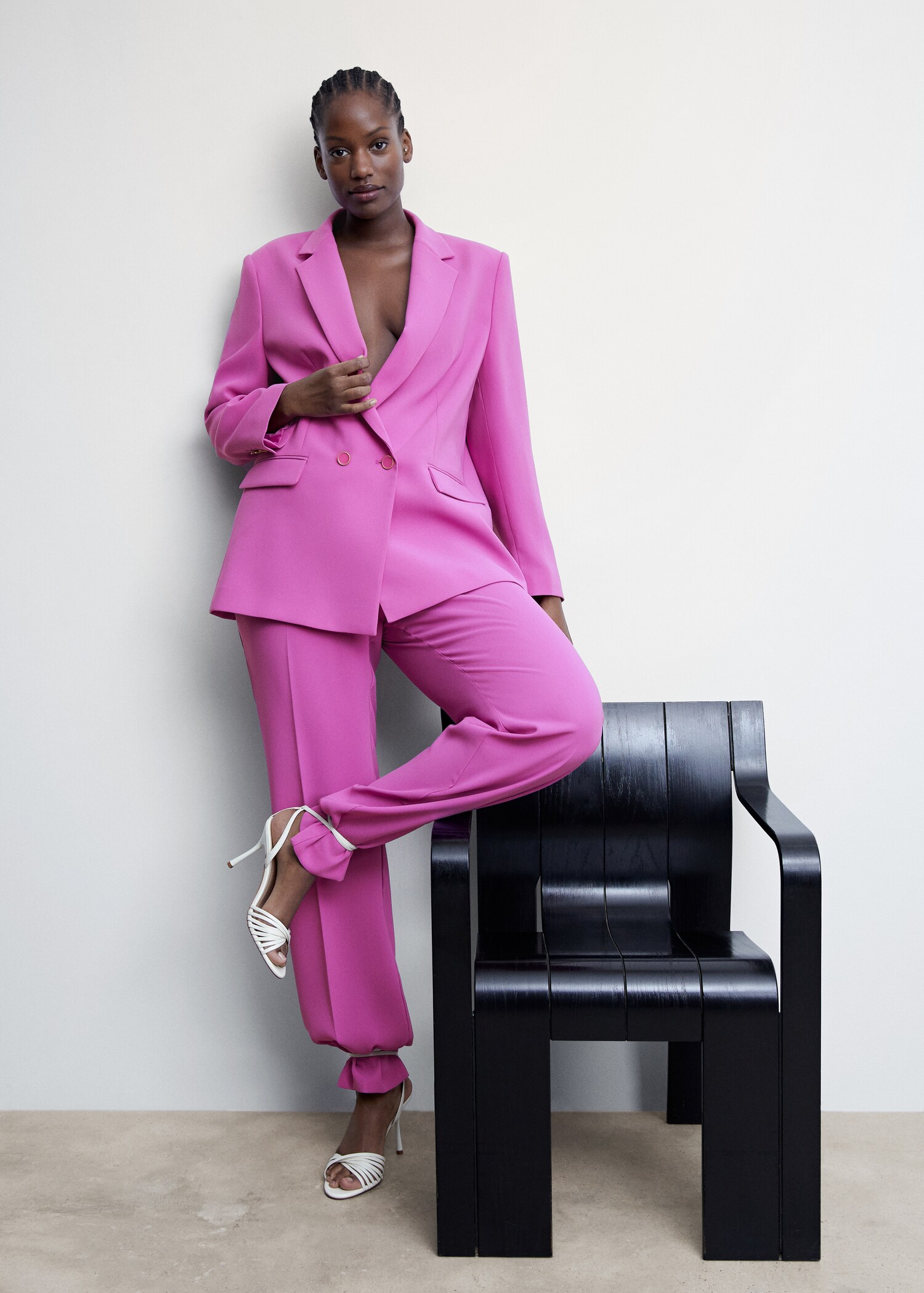 Pantalón traje cintura elástica - Detalle del artículo 4
