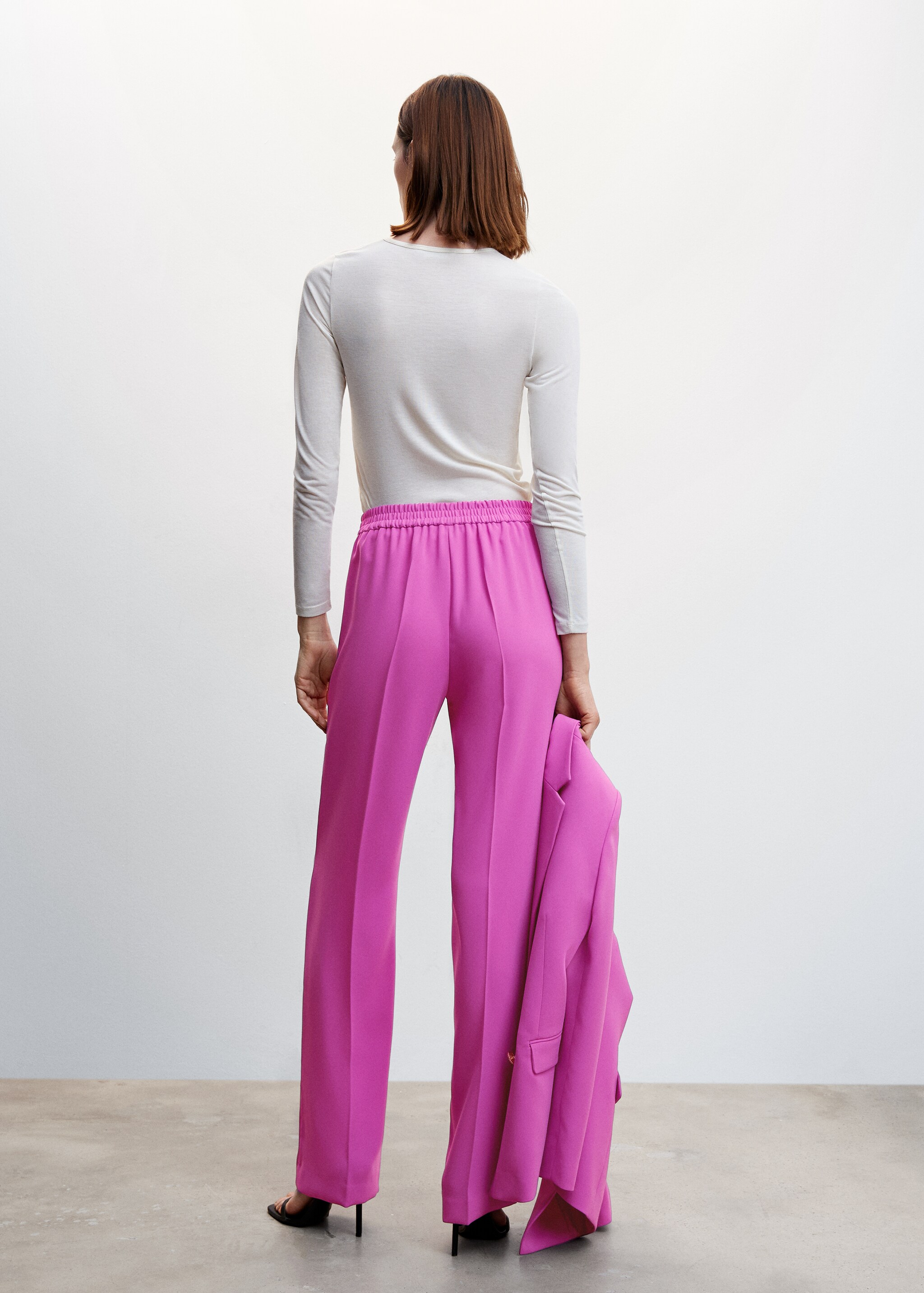 Elastic waist suit trousers - Reverse of the article