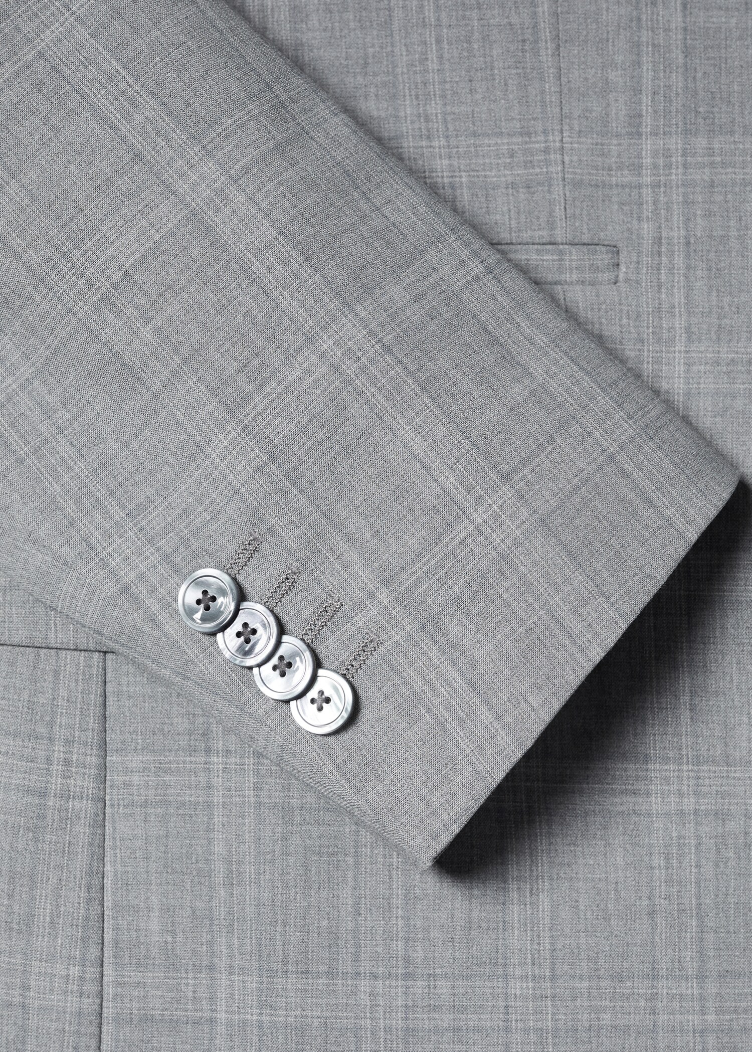 Giacca completo lana slim fit quadri - Dettaglio dell'articolo 8
