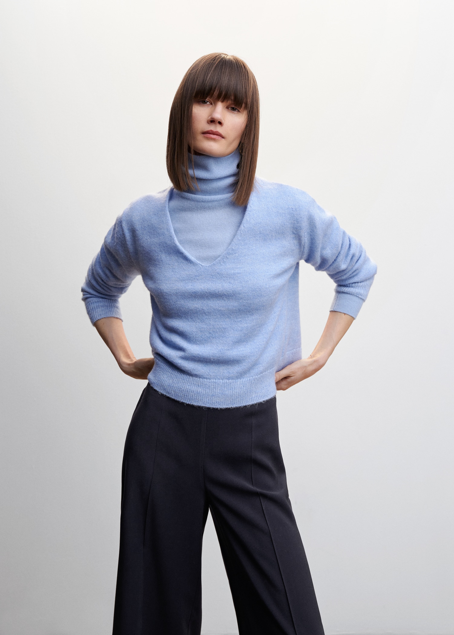High-waist palazzo pants - Details of the article 1