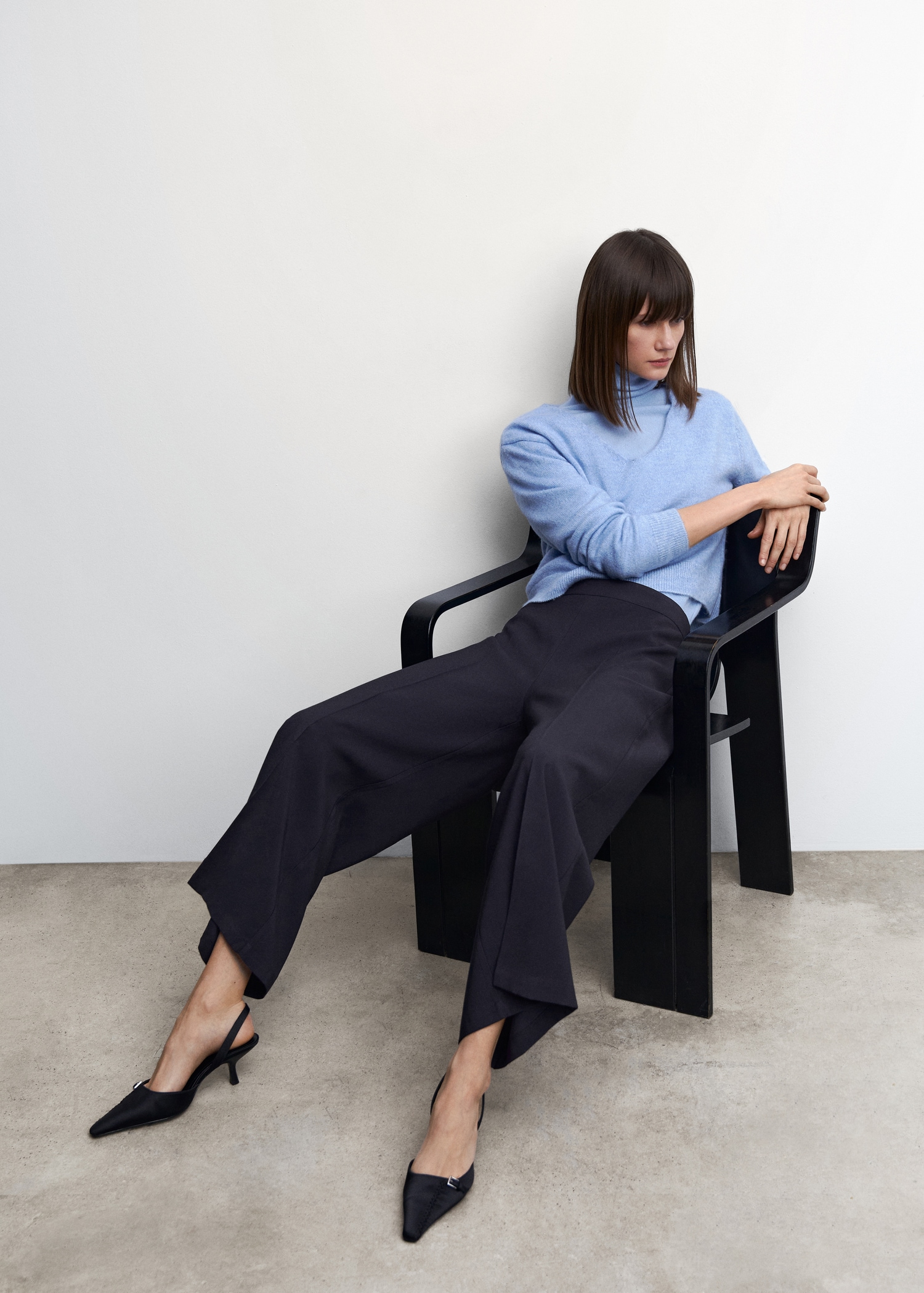 High-waist palazzo pants - Details of the article 2
