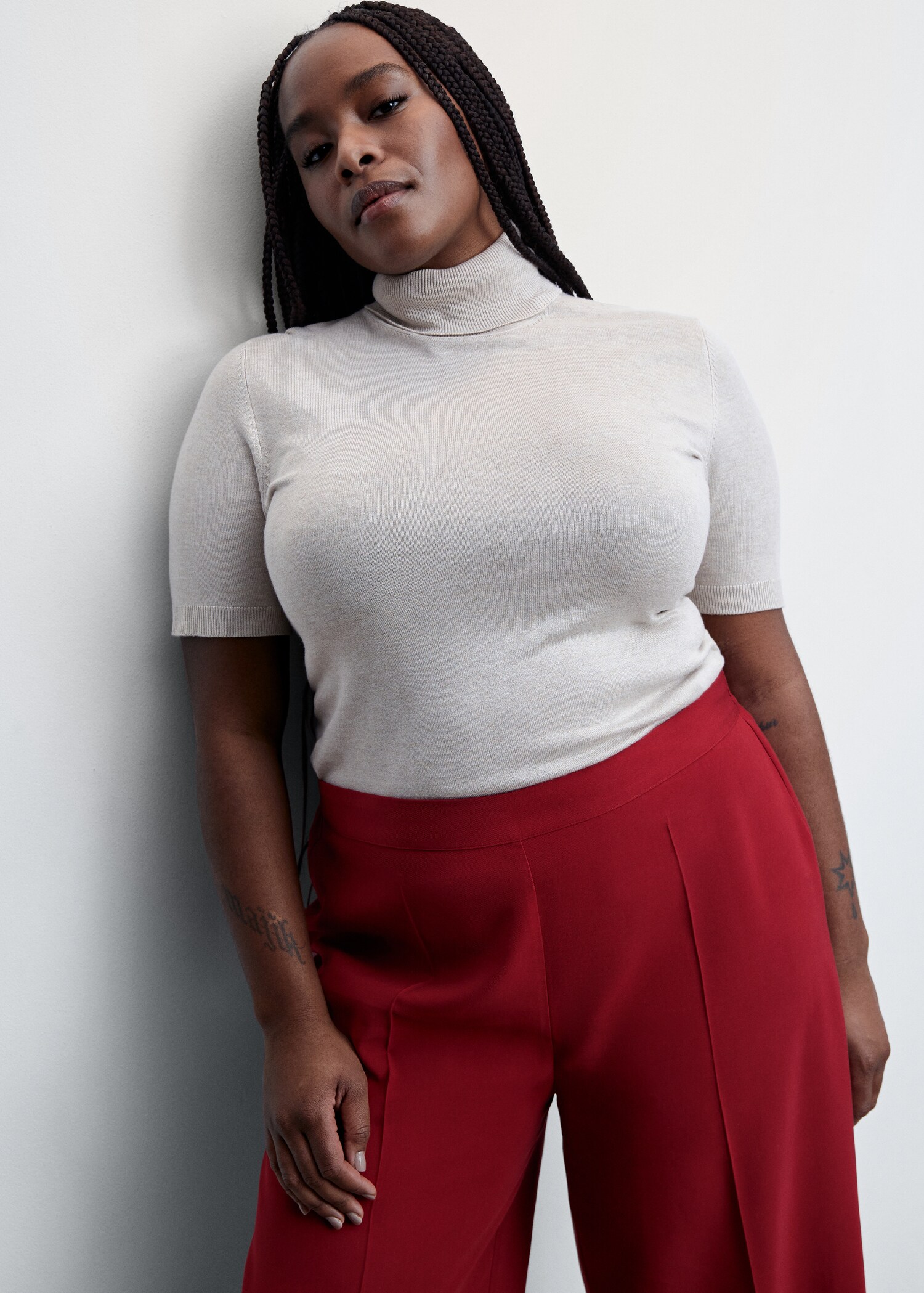 High-waist palazzo pants - Details of the article 4