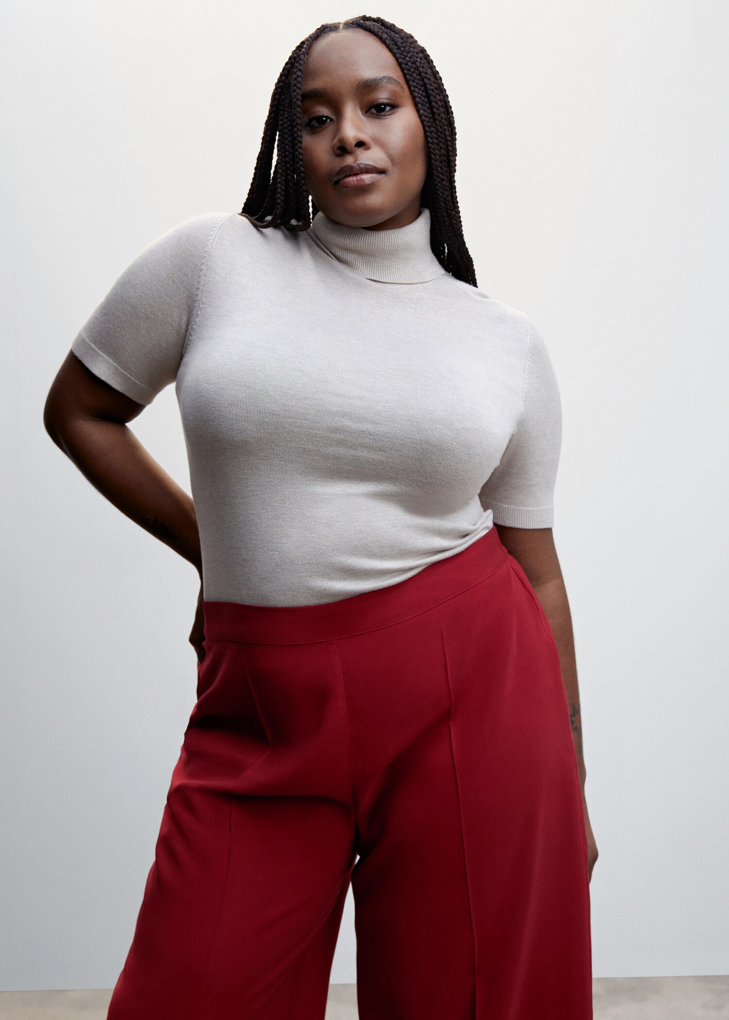 High-waist palazzo pants - Details of the article 5
