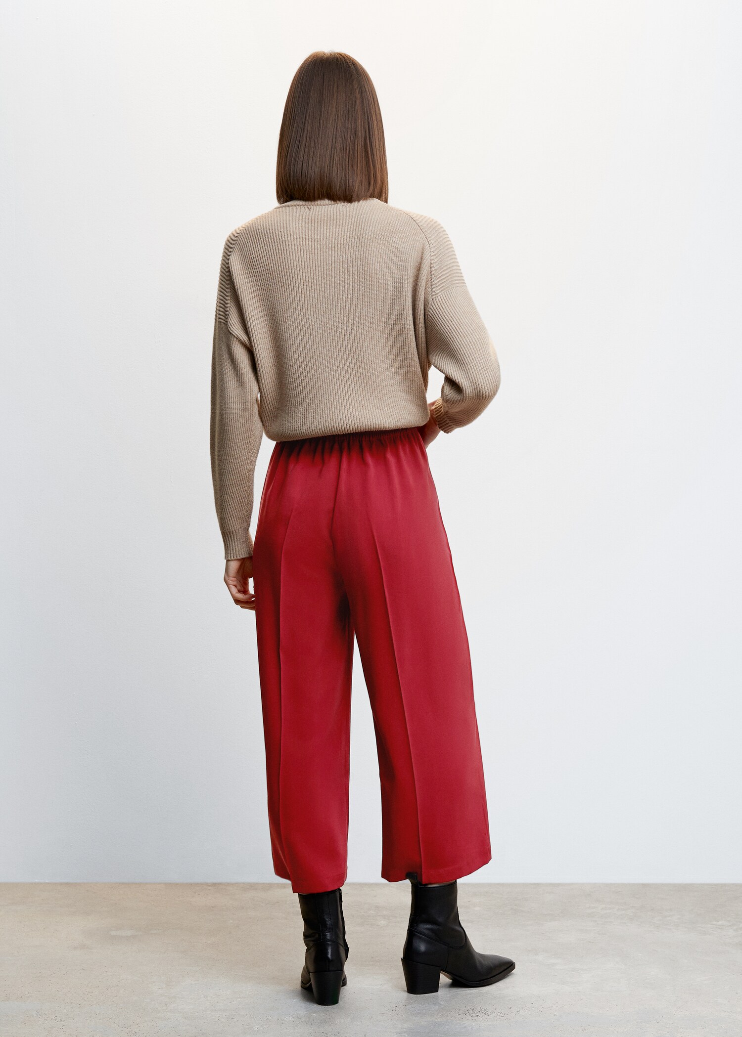 High-waist palazzo pants - Reverse of the article