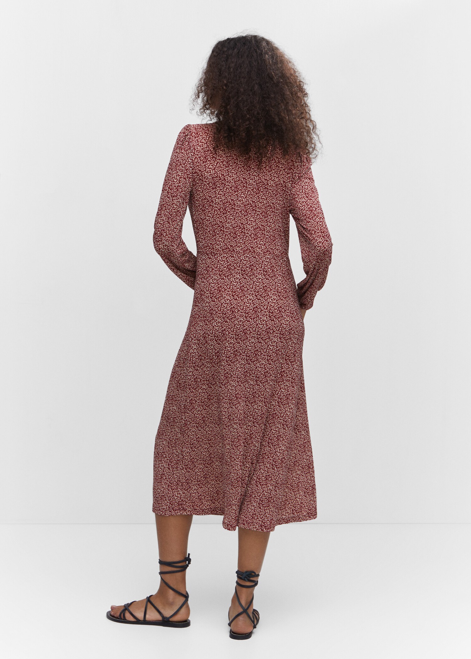 Vestido estampado textura - Reverso del artículo